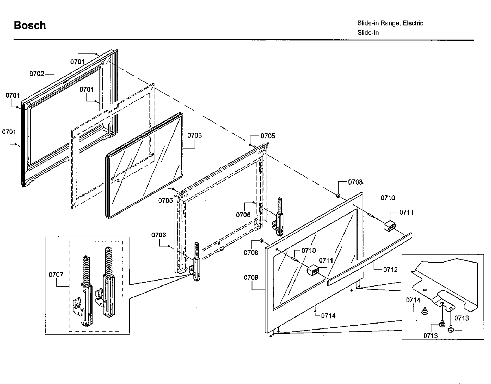 Bosch HII8055U/01 door diagram