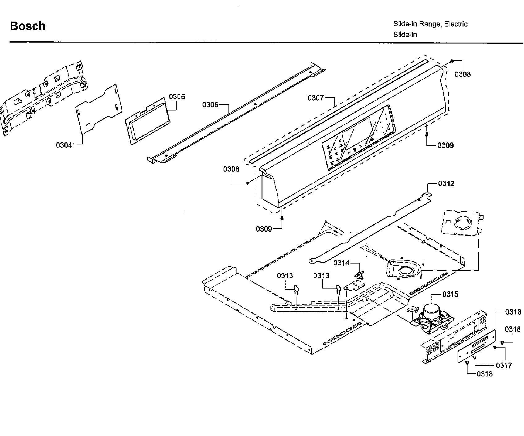 Bosch HIIP055U/01 control diagram