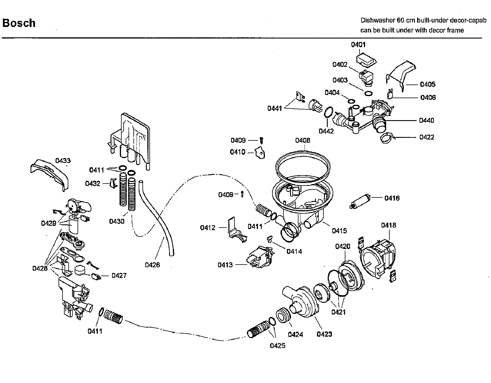 Bosch SHU3302UC/14 pump diagram