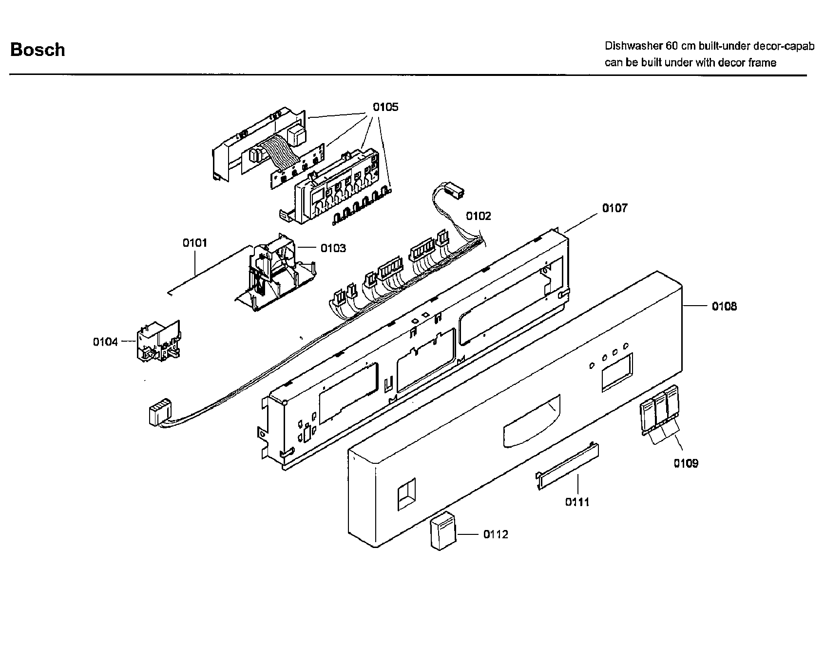 Bosch SHU3305UC/14 control diagram