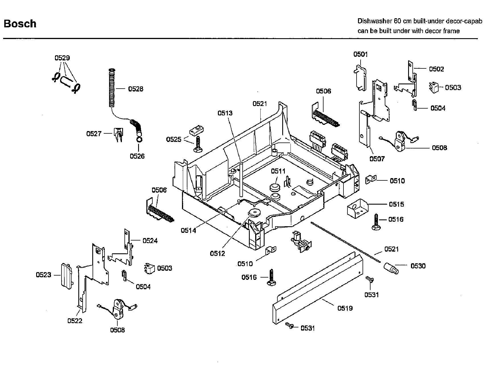 Bosch SHU3305UC/14 base diagram