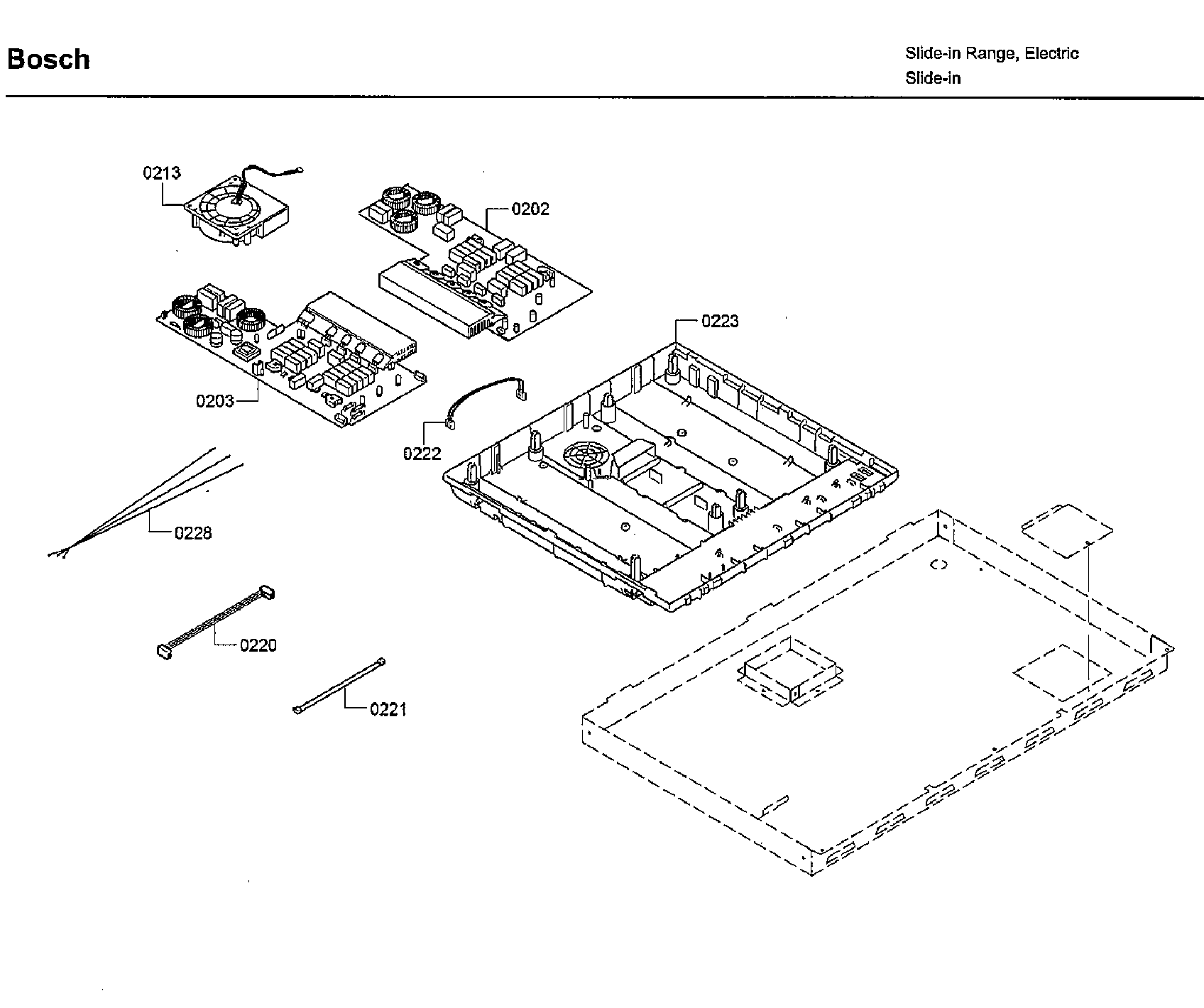 Bosch HIIP054U/06 pcb's diagram