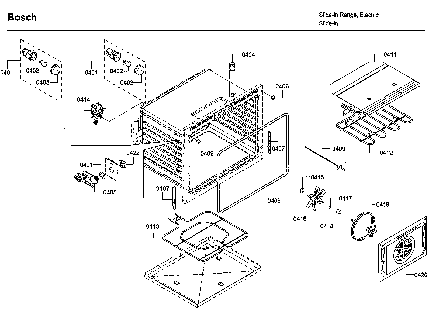 Bosch HIIP054U/06 oven diagram