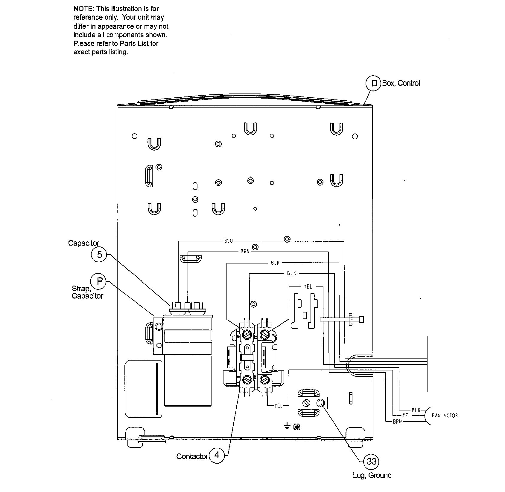 ICP N2A460AKA200 control panel diagram