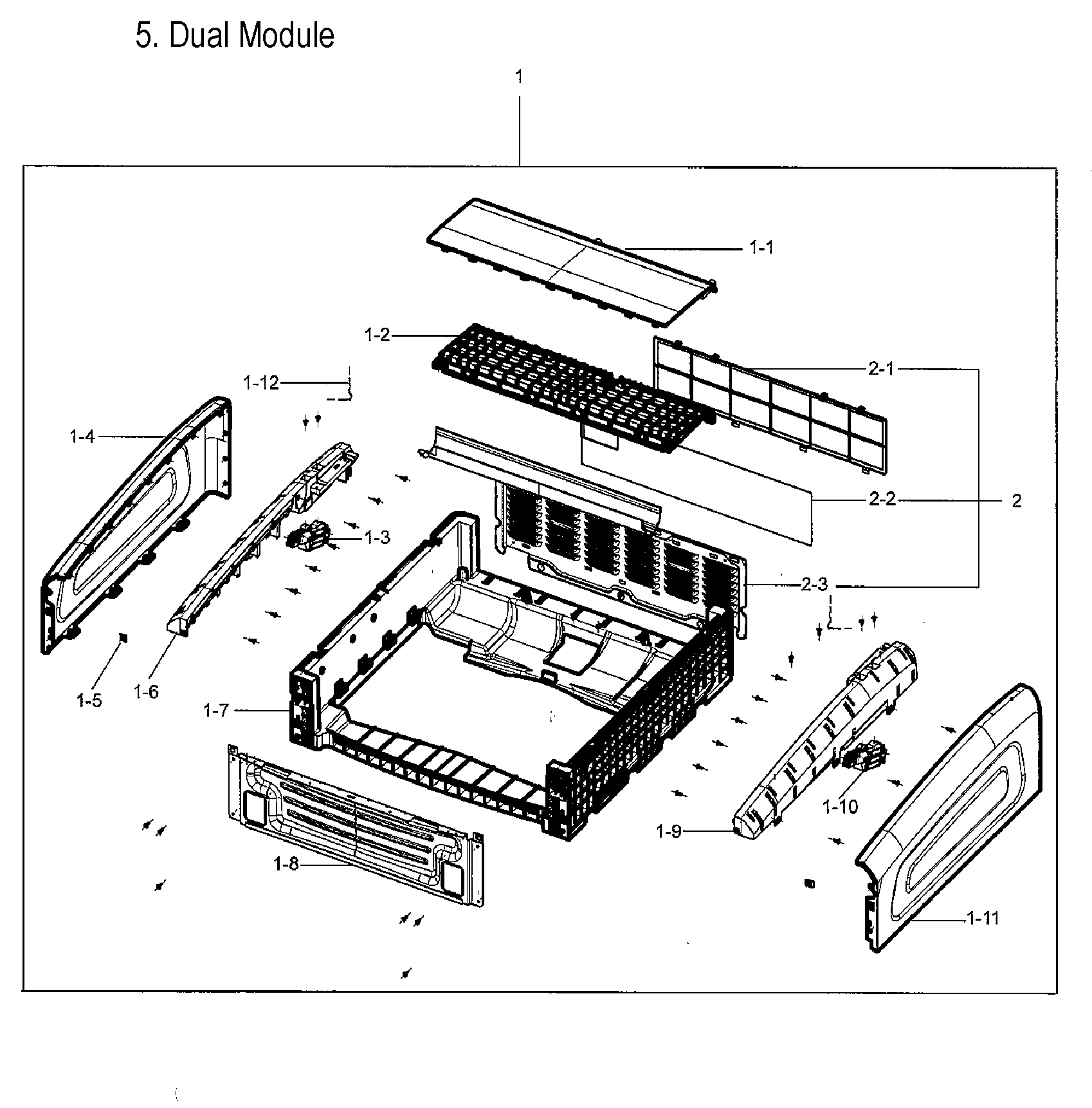 Samsung DVG55M9600W/A3-00 dual module diagram