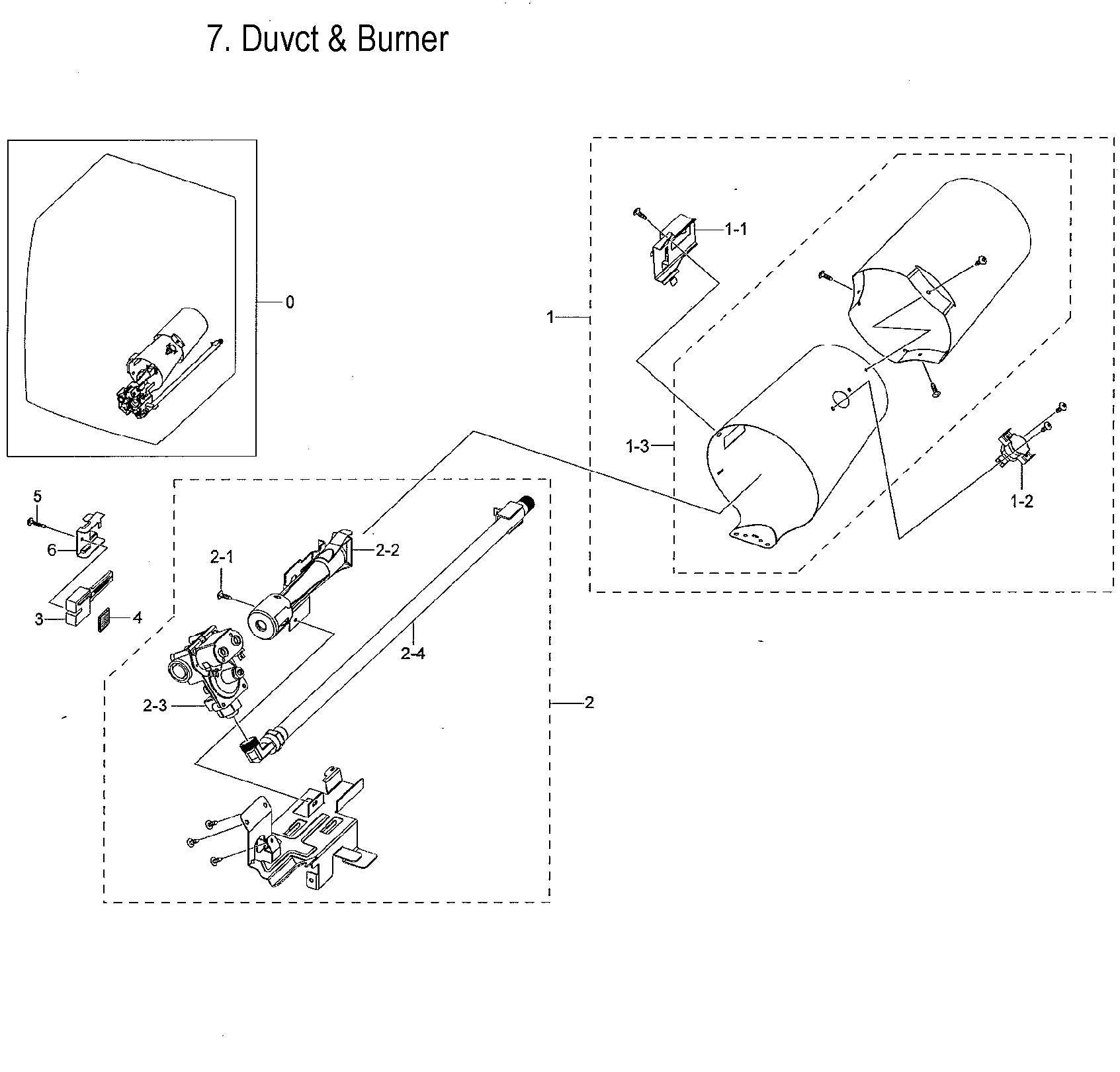 Samsung DVG55M9600W/A3-00 gas burner diagram