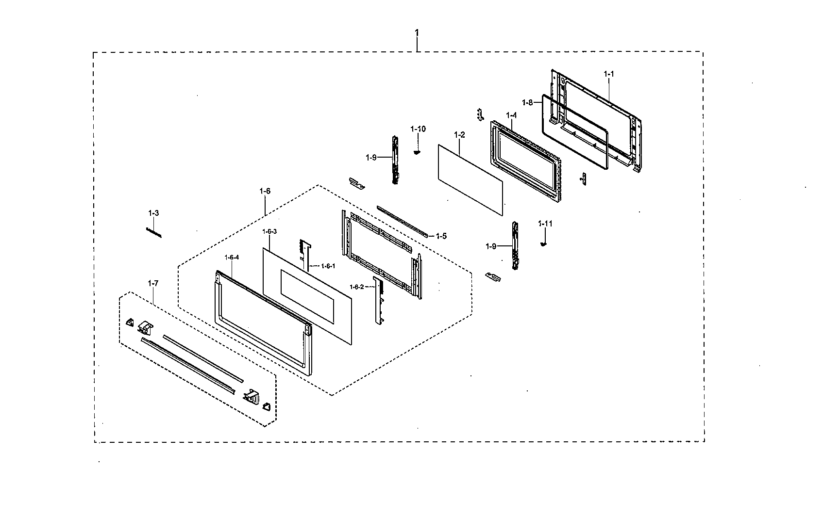 Samsung NQ70M7770DG/AA-00 door diagram
