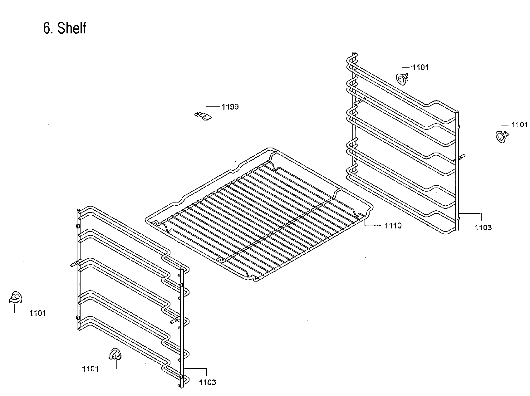 Bosch HBE5452UC/30 rack diagram