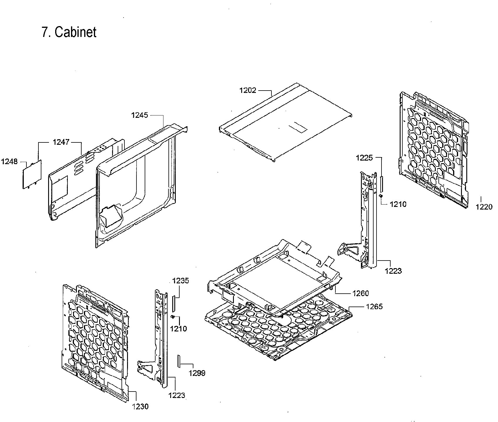 Bosch HBE5452UC/30 frame diagram