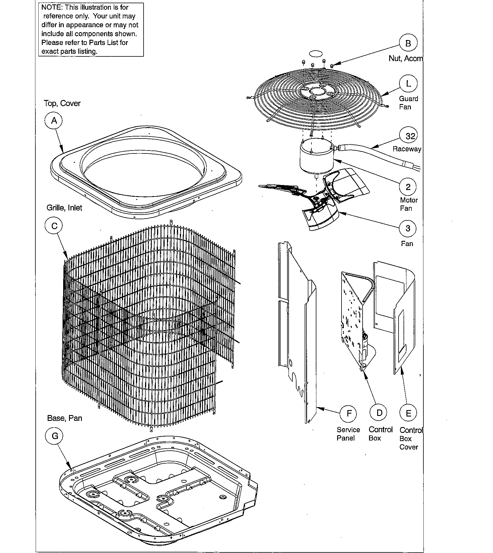 ICP N4A336AKB300 outer asy diagram