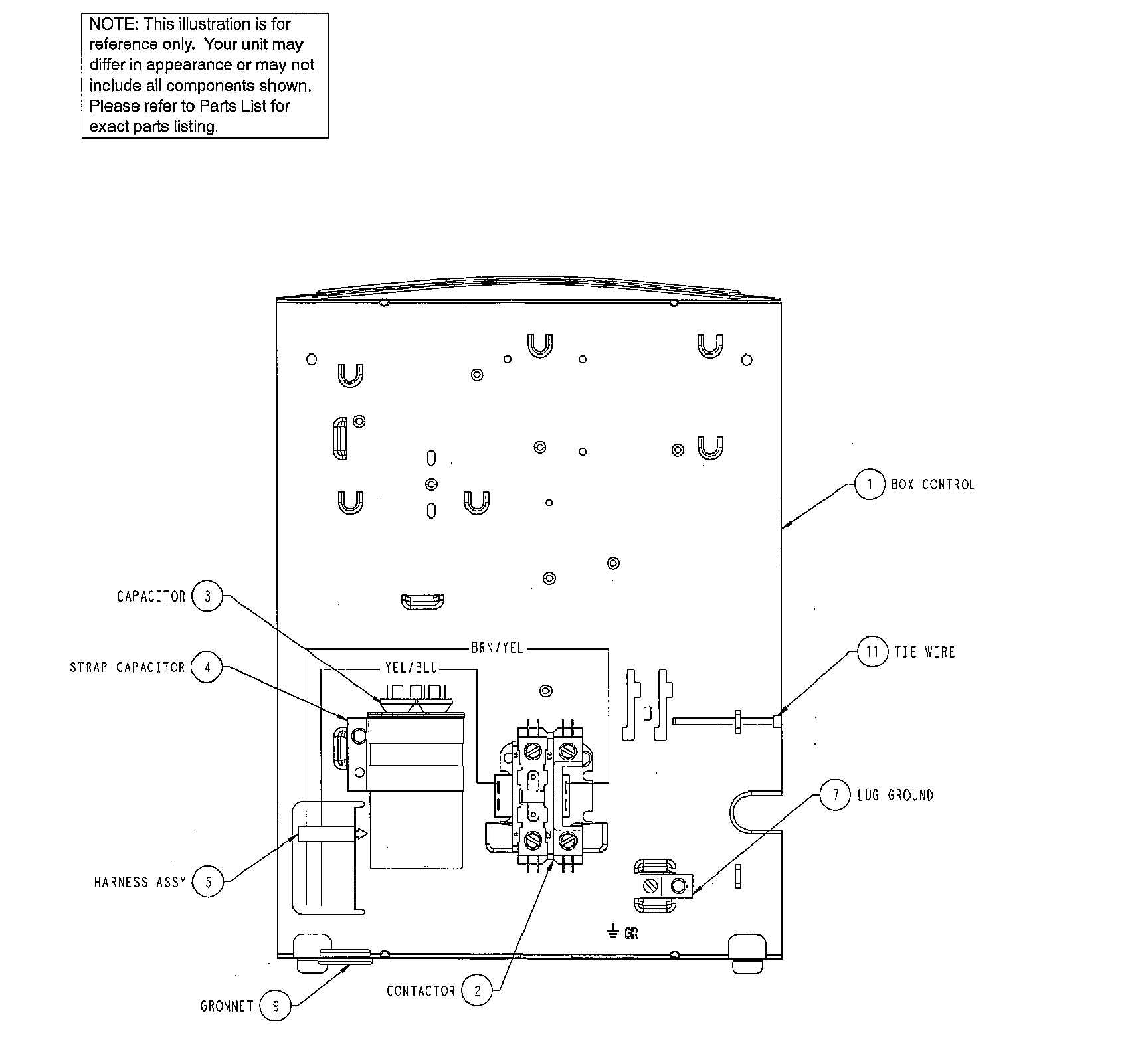ICP N4A336AKB300 control box diagram