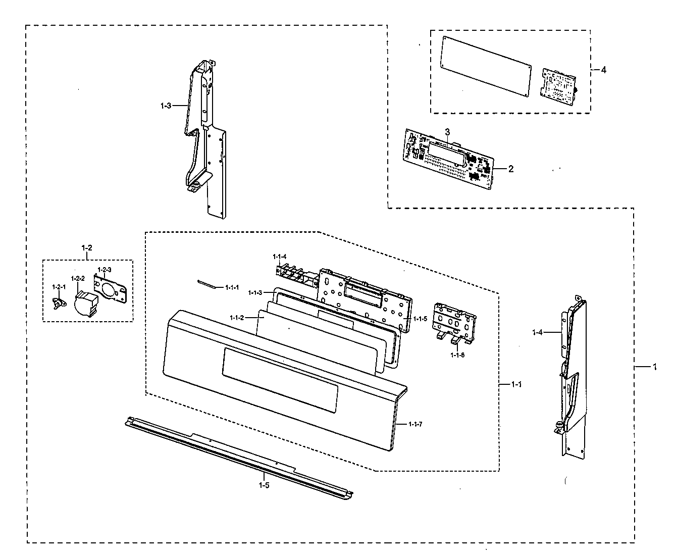 Samsung NX58M6850SS/AA-00 control box diagram