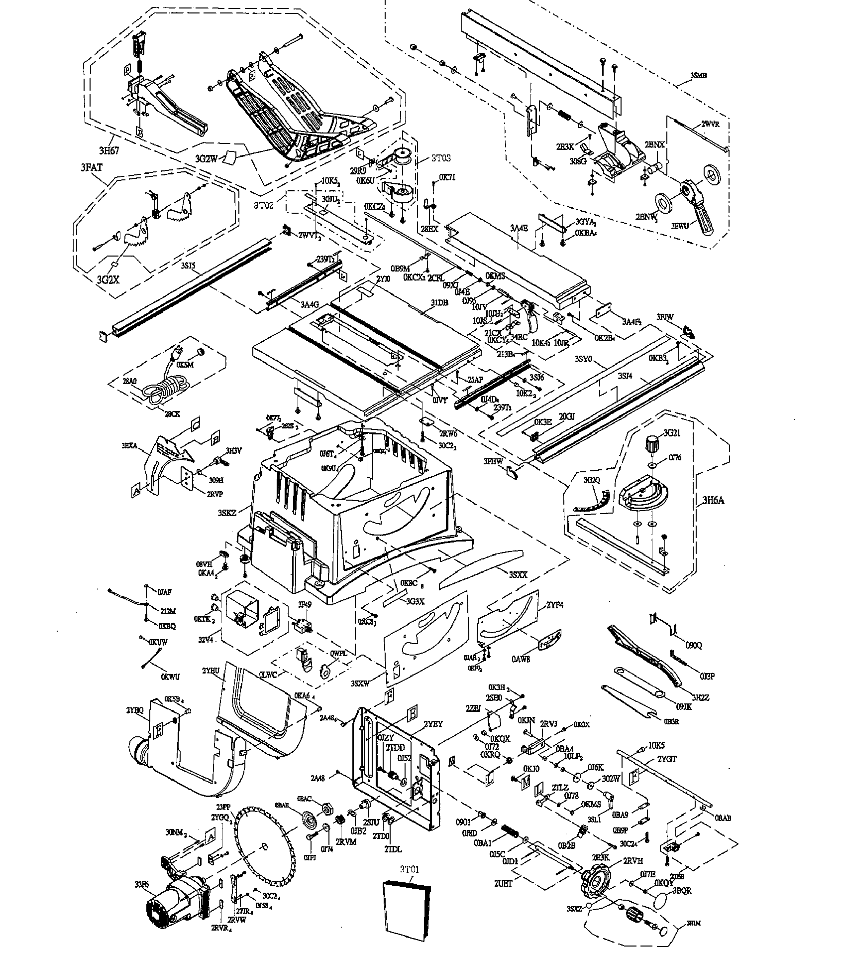 Craftsman 137054450 saw asy diagram