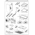 Samsung RF260BEAESG/AA-00 fridge diagram
