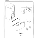 Samsung RF260BEAESG/AA-00 door-freezer diagram