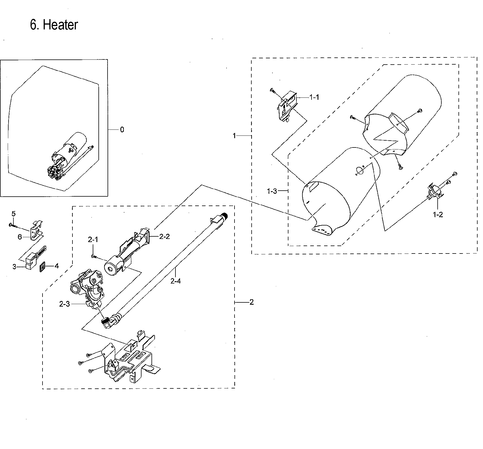 Samsung DVG54M8750V/A3-00 duct & burner diagram