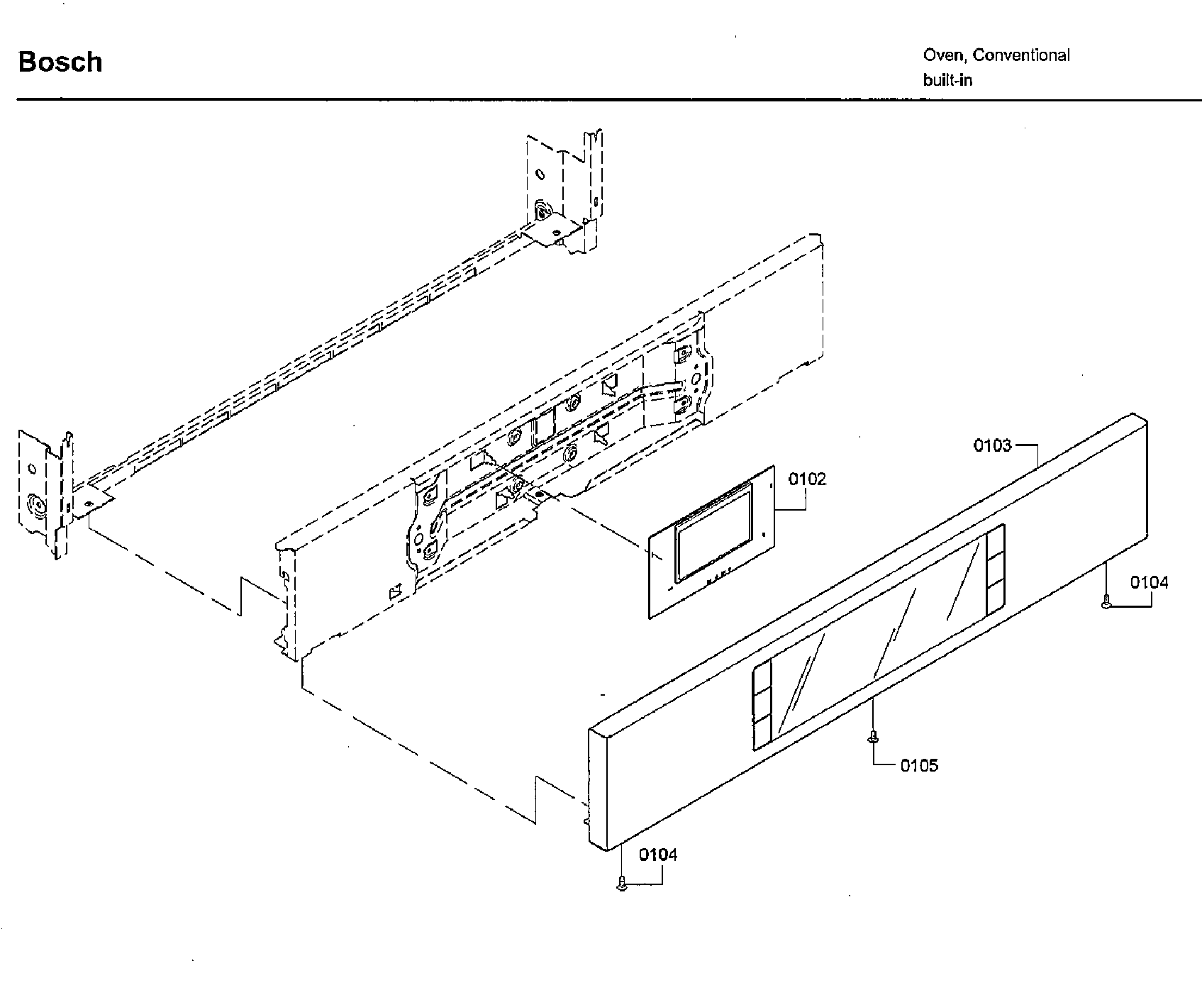 Bosch HBLP651LUC/02 control panel diagram