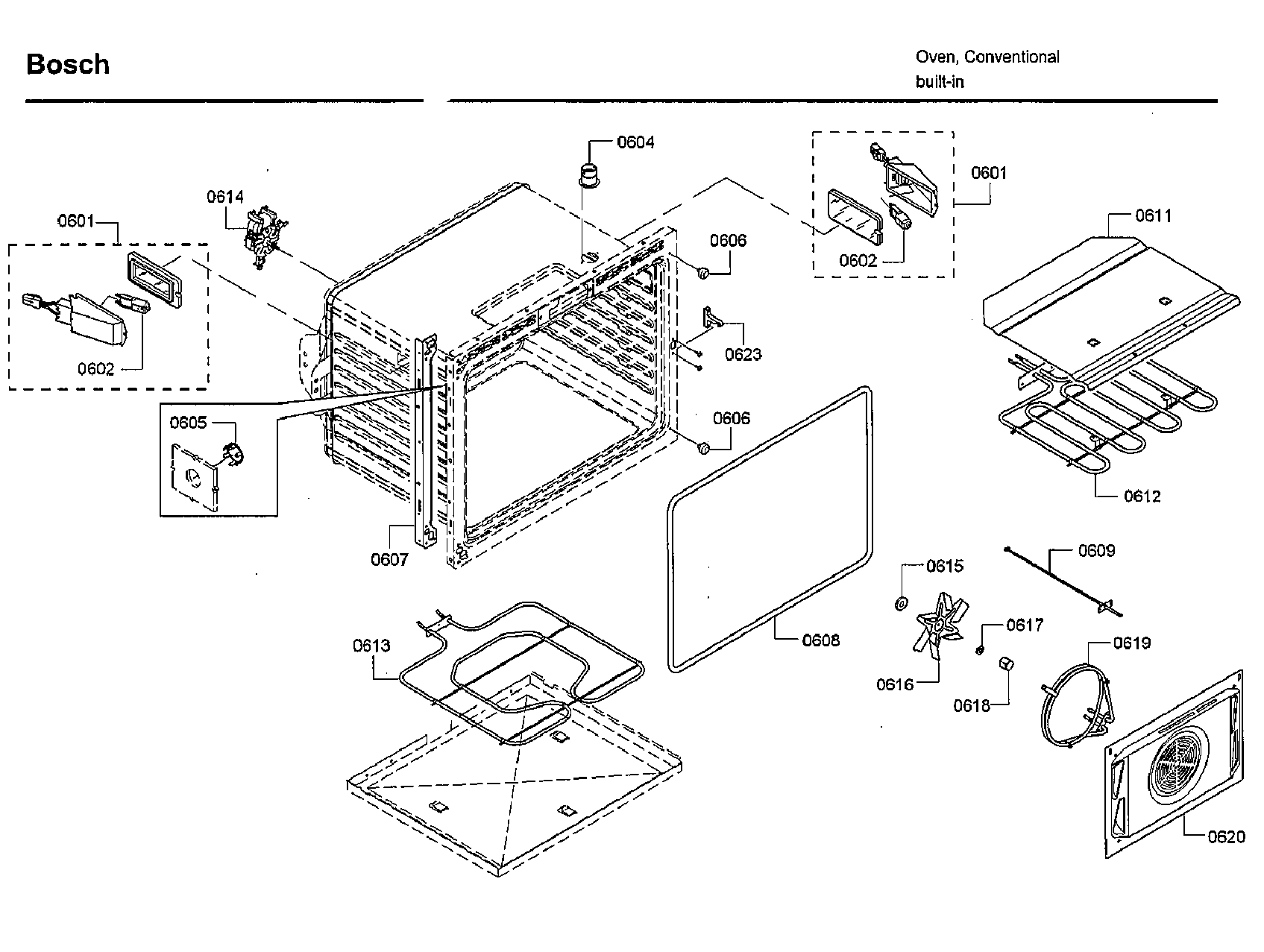 Bosch HBLP651LUC/02 cavity 2 diagram