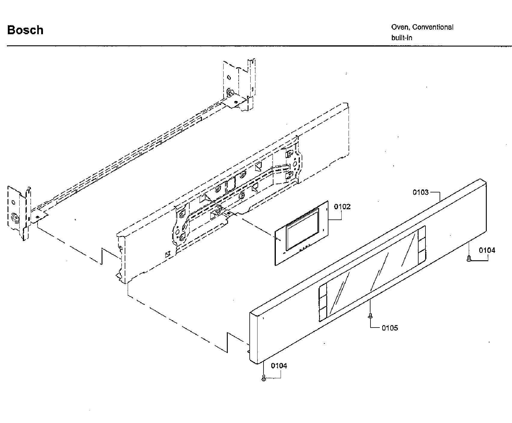 Bosch HBLP651LUC/03 control panel diagram