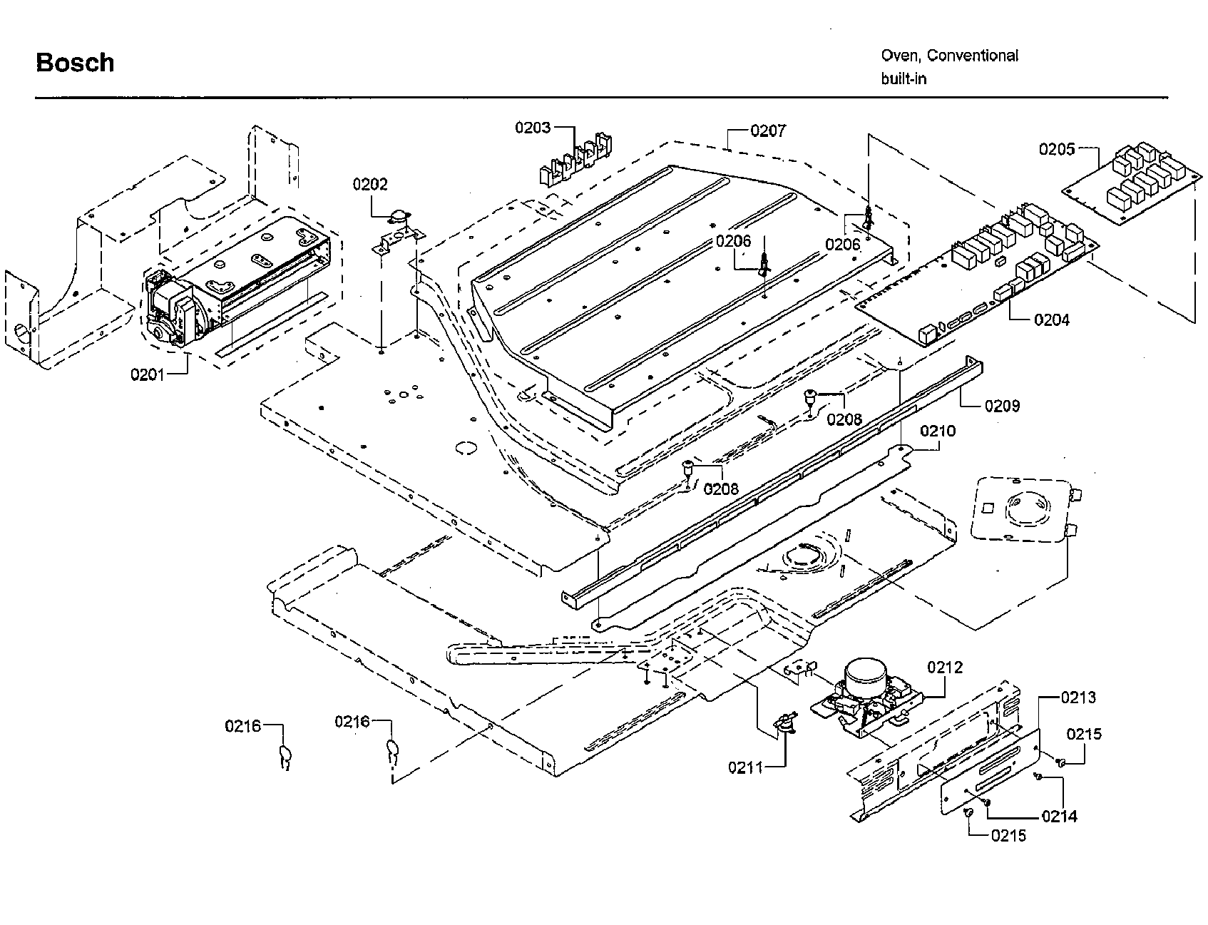 Bosch HBLP651LUC/03 pcb asy diagram