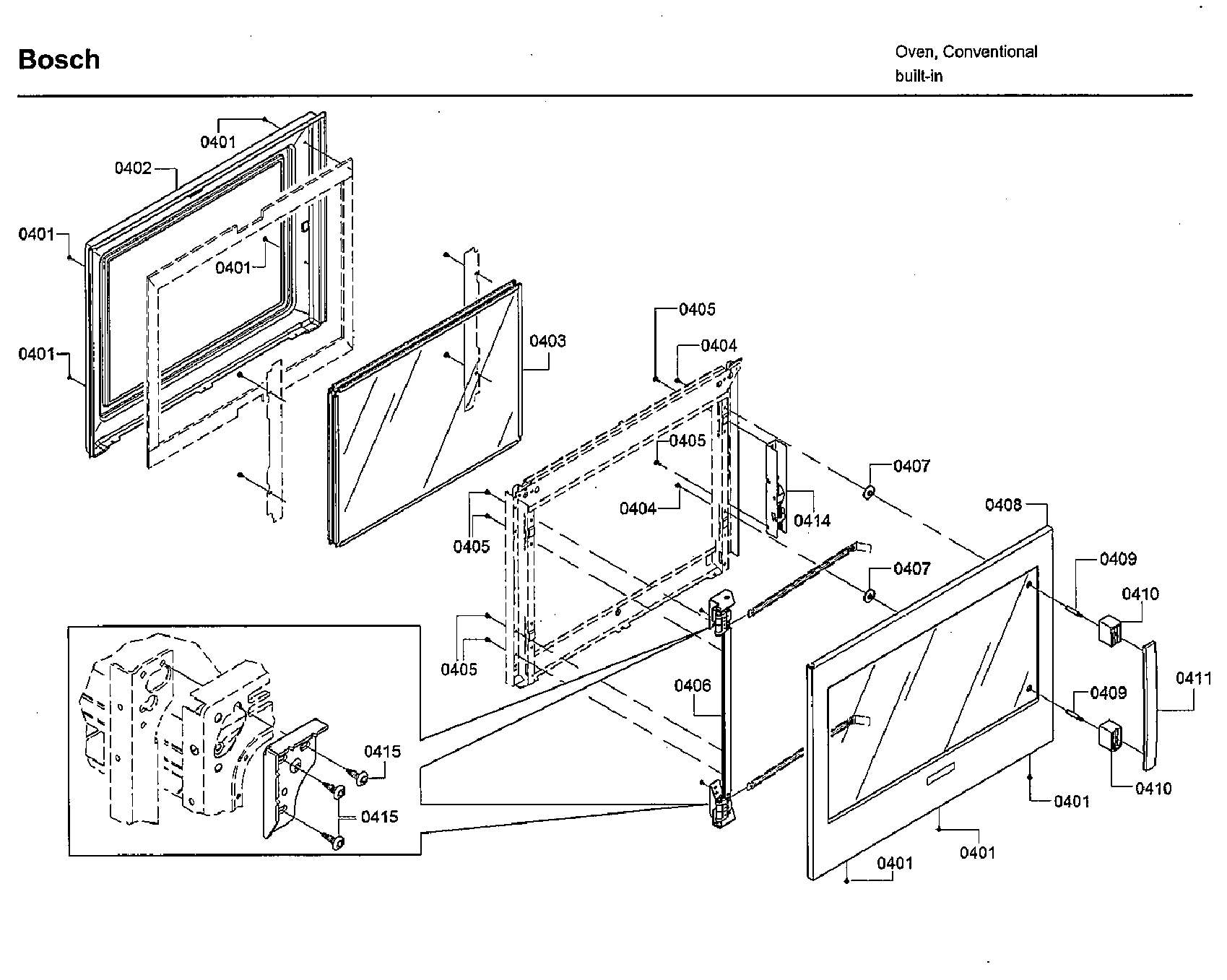 Bosch HBLP651LUC/03 door 1 diagram