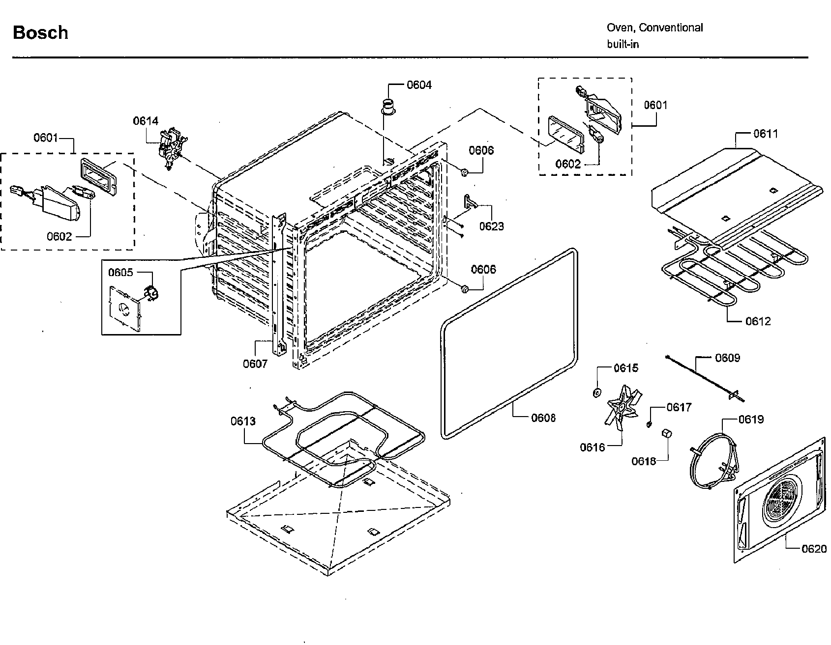 Bosch HBLP651LUC/03 cavity 2 diagram