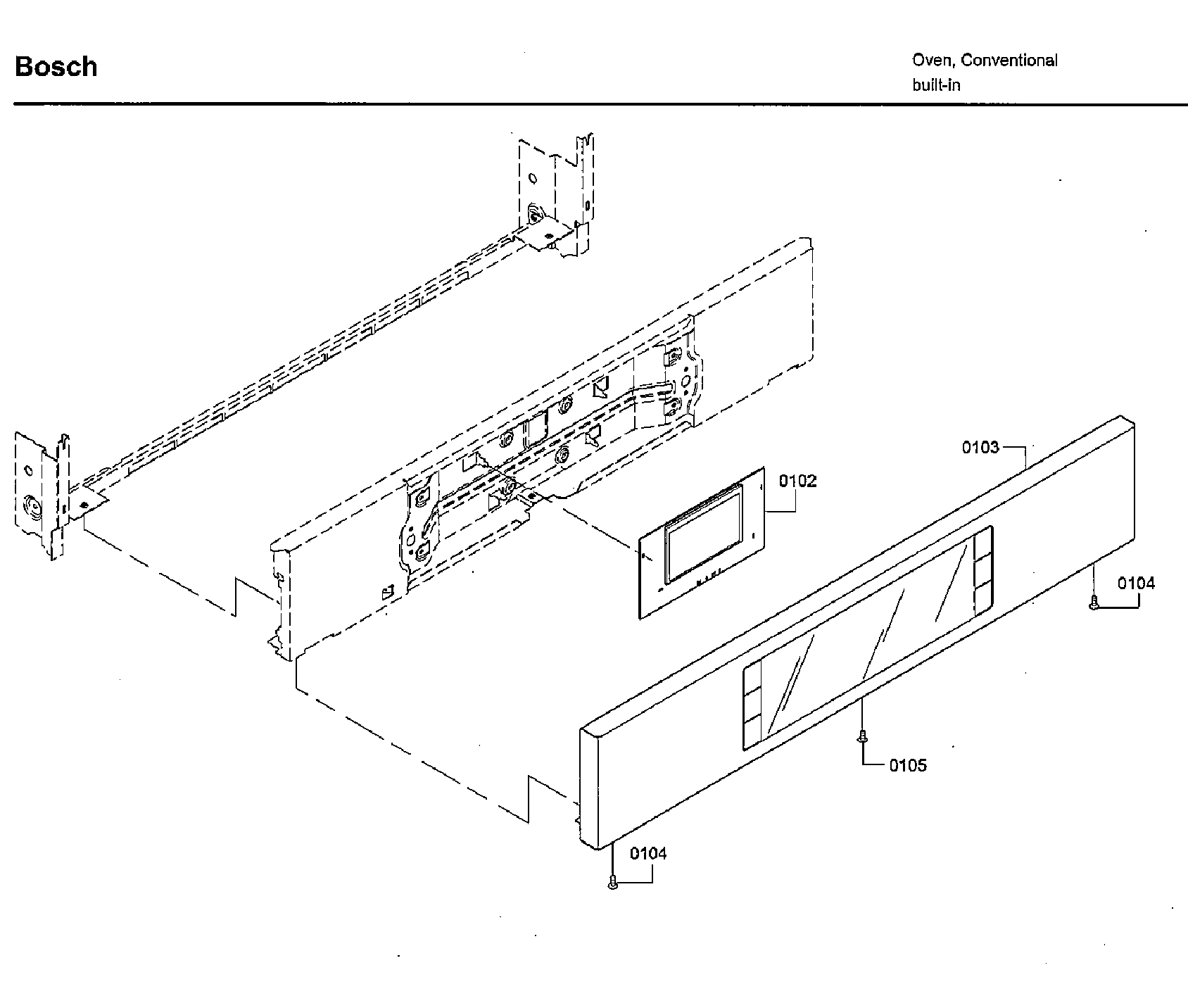 Bosch HBLP651RUC/03 control panel diagram
