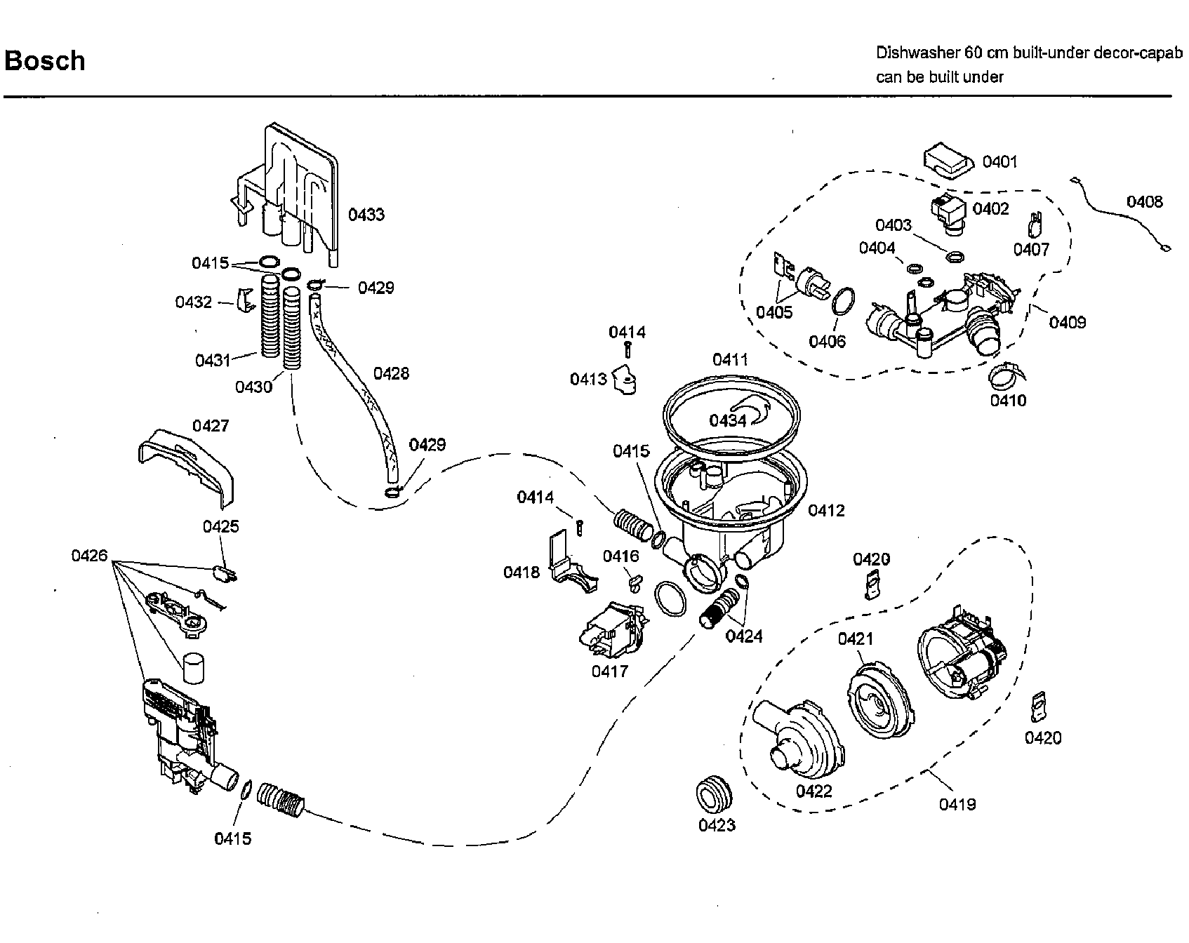 Bosch SHU33A05UC/46 pump diagram