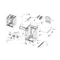 Samsung WF520ABP/XAA-00 frame & cover parts diagram