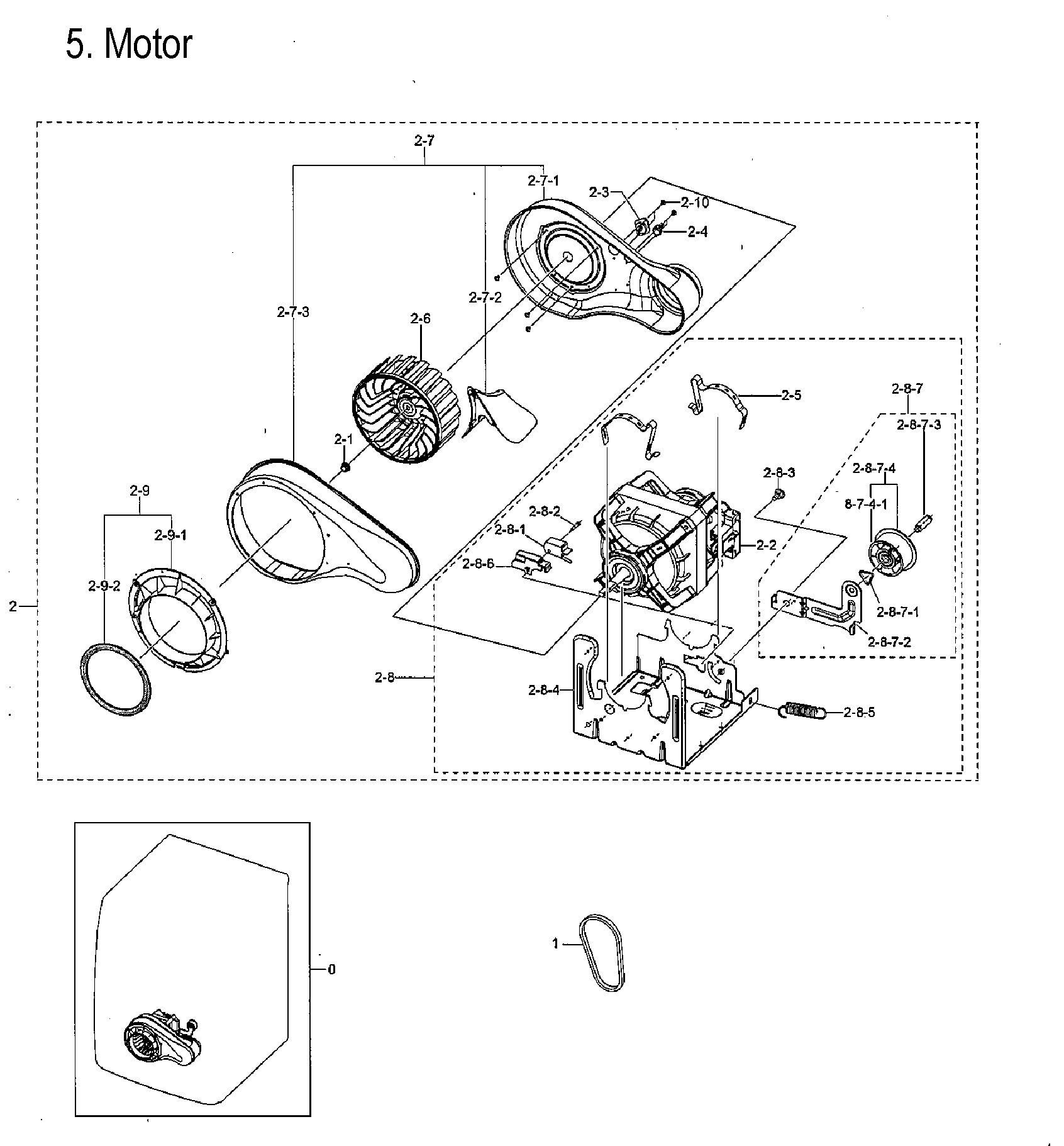 Samsung DVG45M5500Z/A3-00 motor diagram