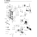 Samsung RS25H5111SG/AA-00 cabinet diagram