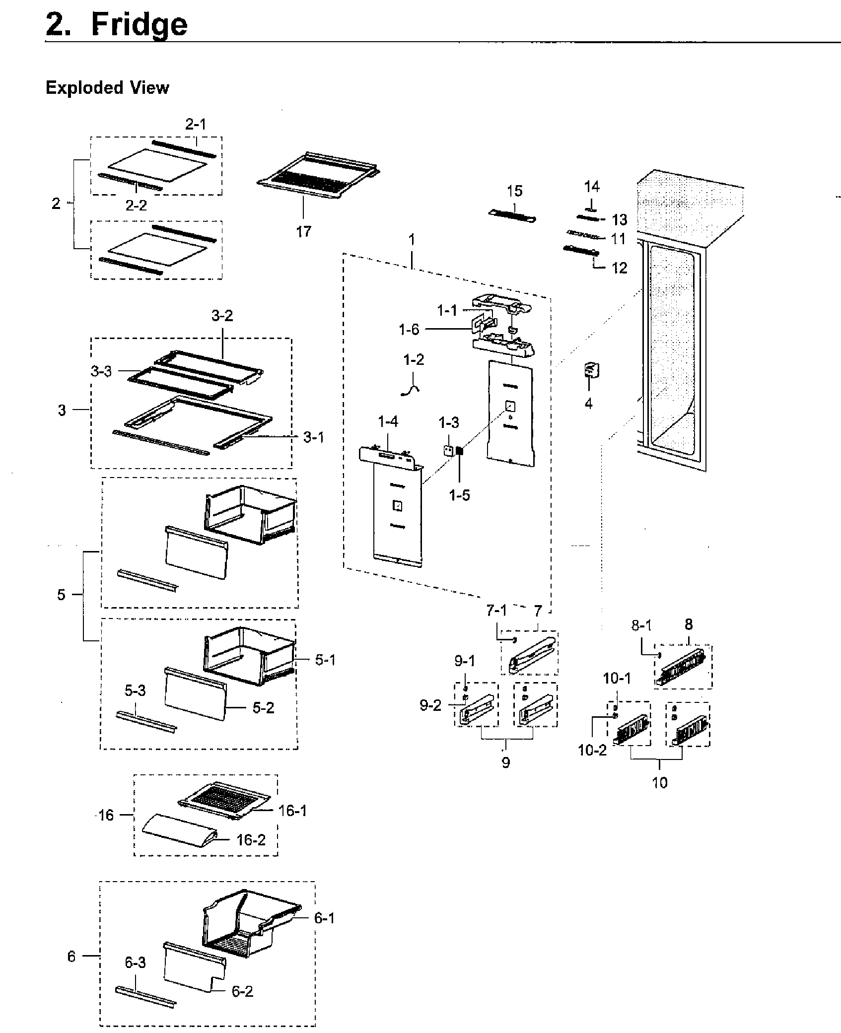 Samsung RH22H9010SR/AA-02 fridge diagram
