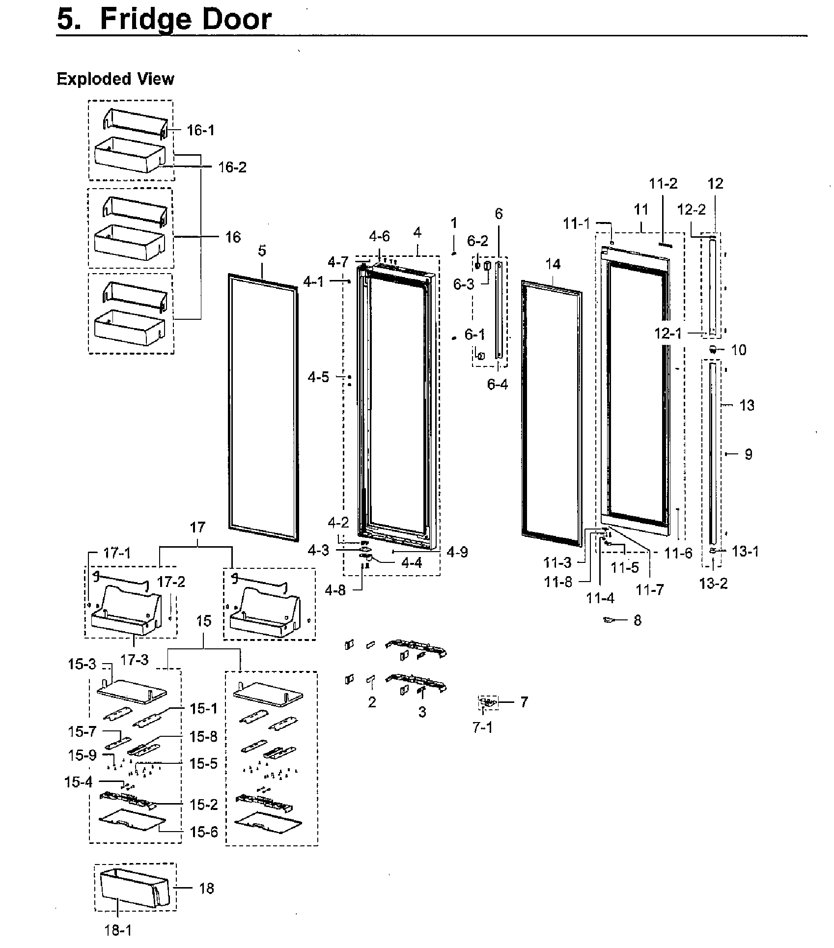 Samsung RH22H9010SR/AA-02 right door diagram