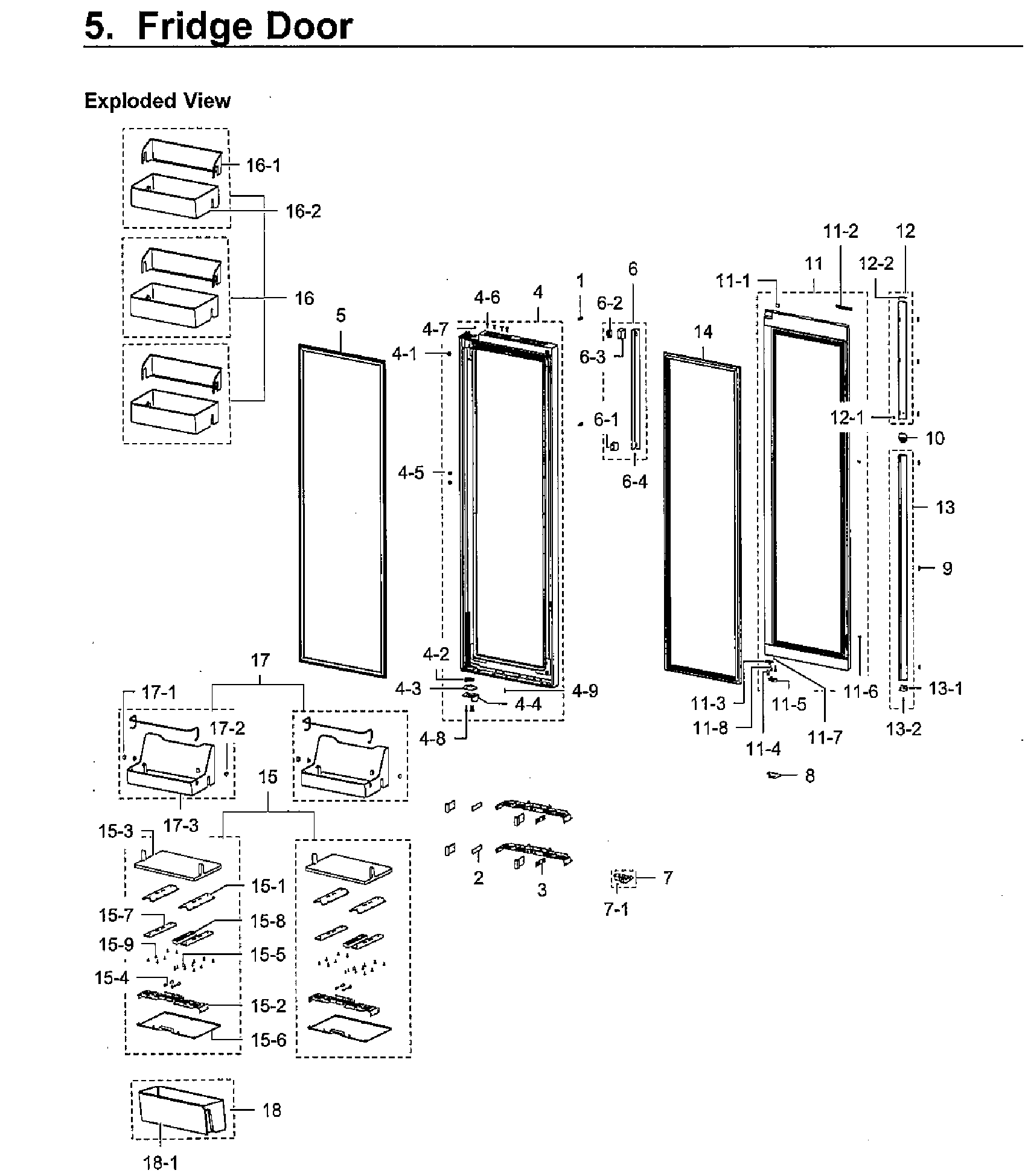 Samsung RH22H9010SR/AA-03 right door diagram
