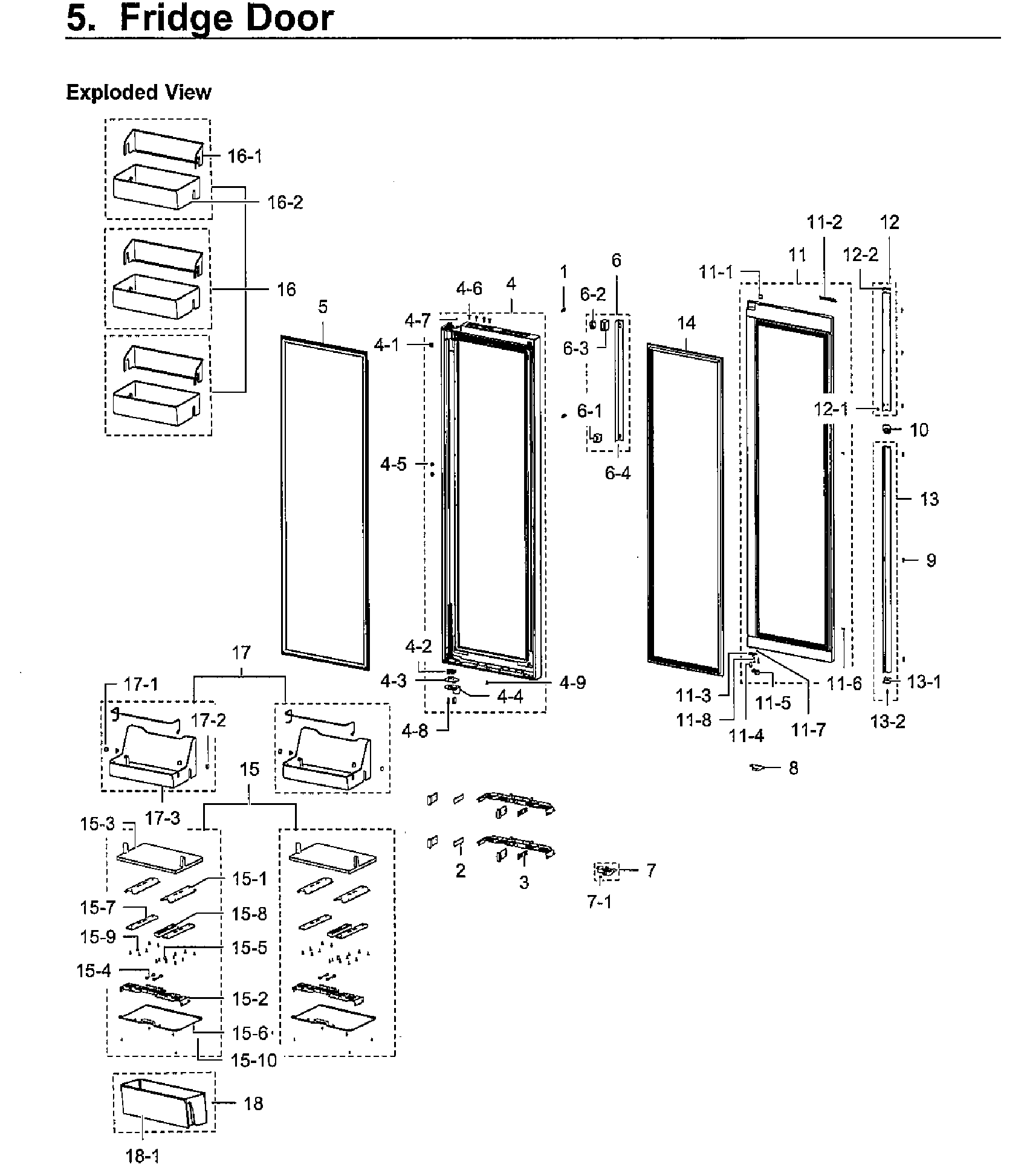 Samsung RH22H9010SR/AA-04 right door diagram