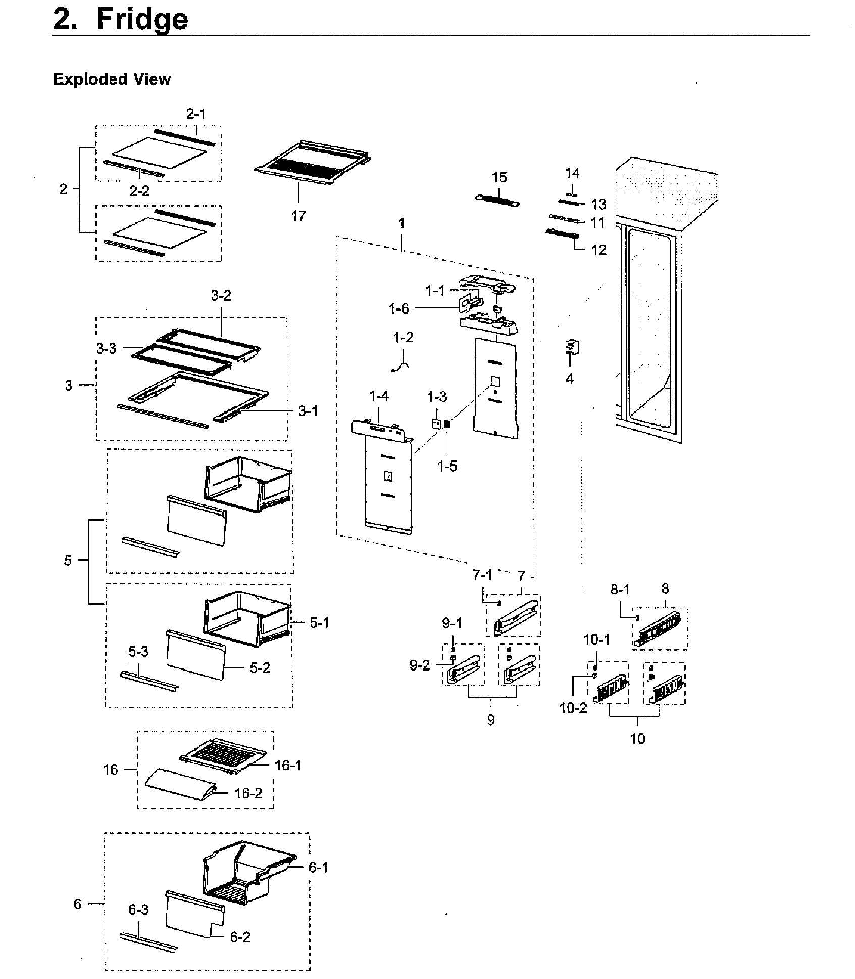 Samsung RH22H9010SR/AA-05 fridge diagram