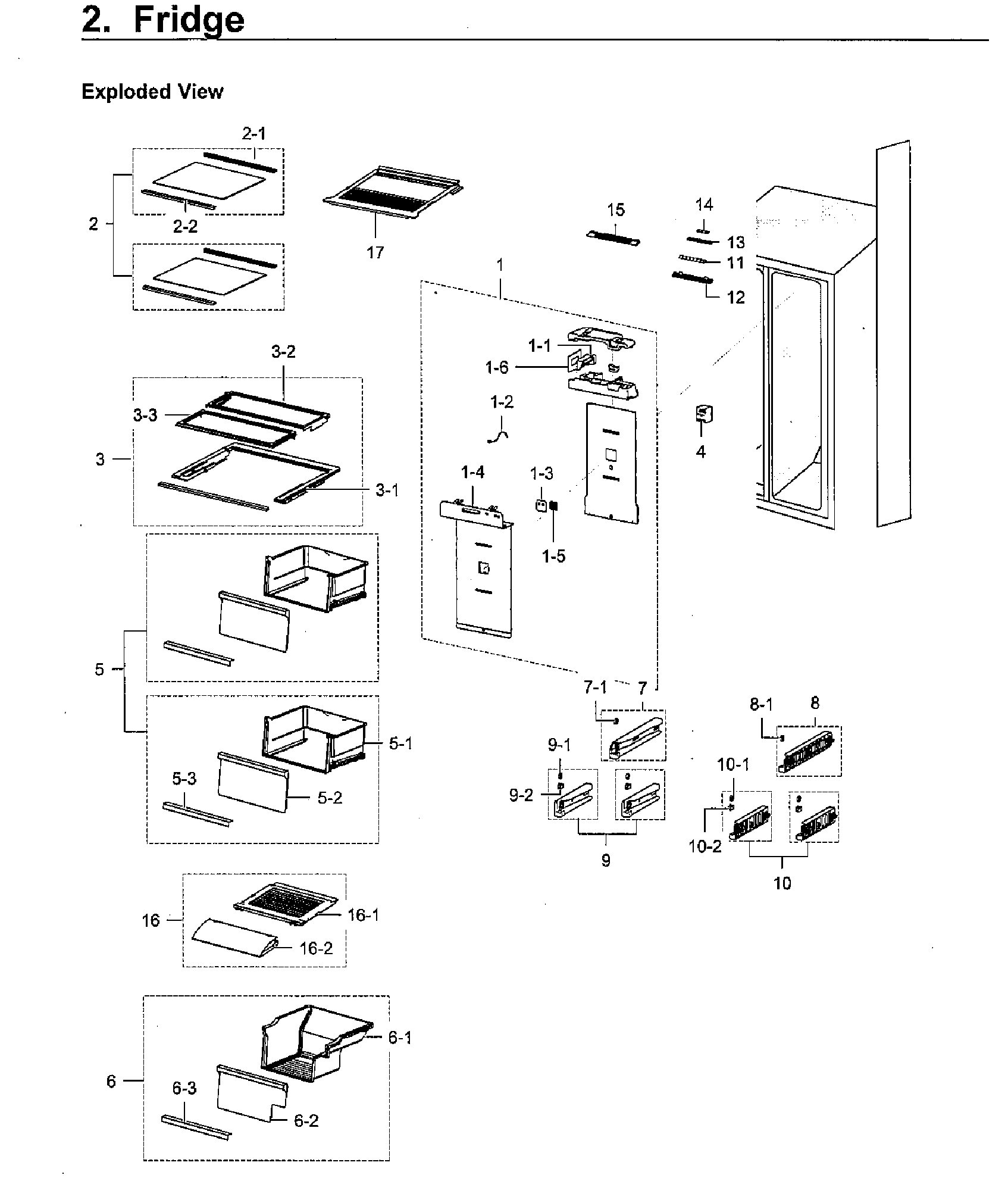 Samsung RH22H9010SR/AA-07 fridge diagram