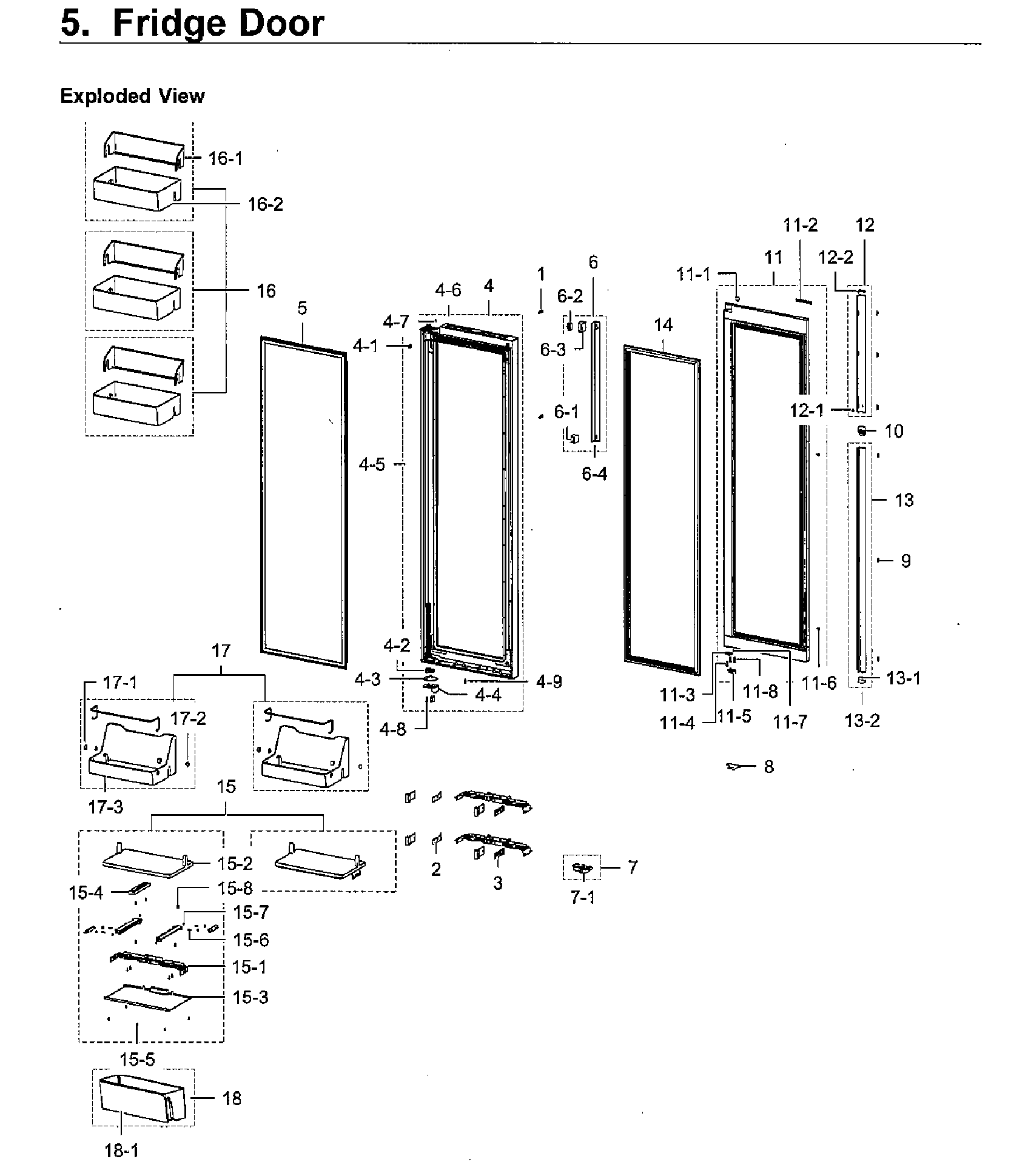 Samsung RH22H9010SR/AA-09 right door diagram