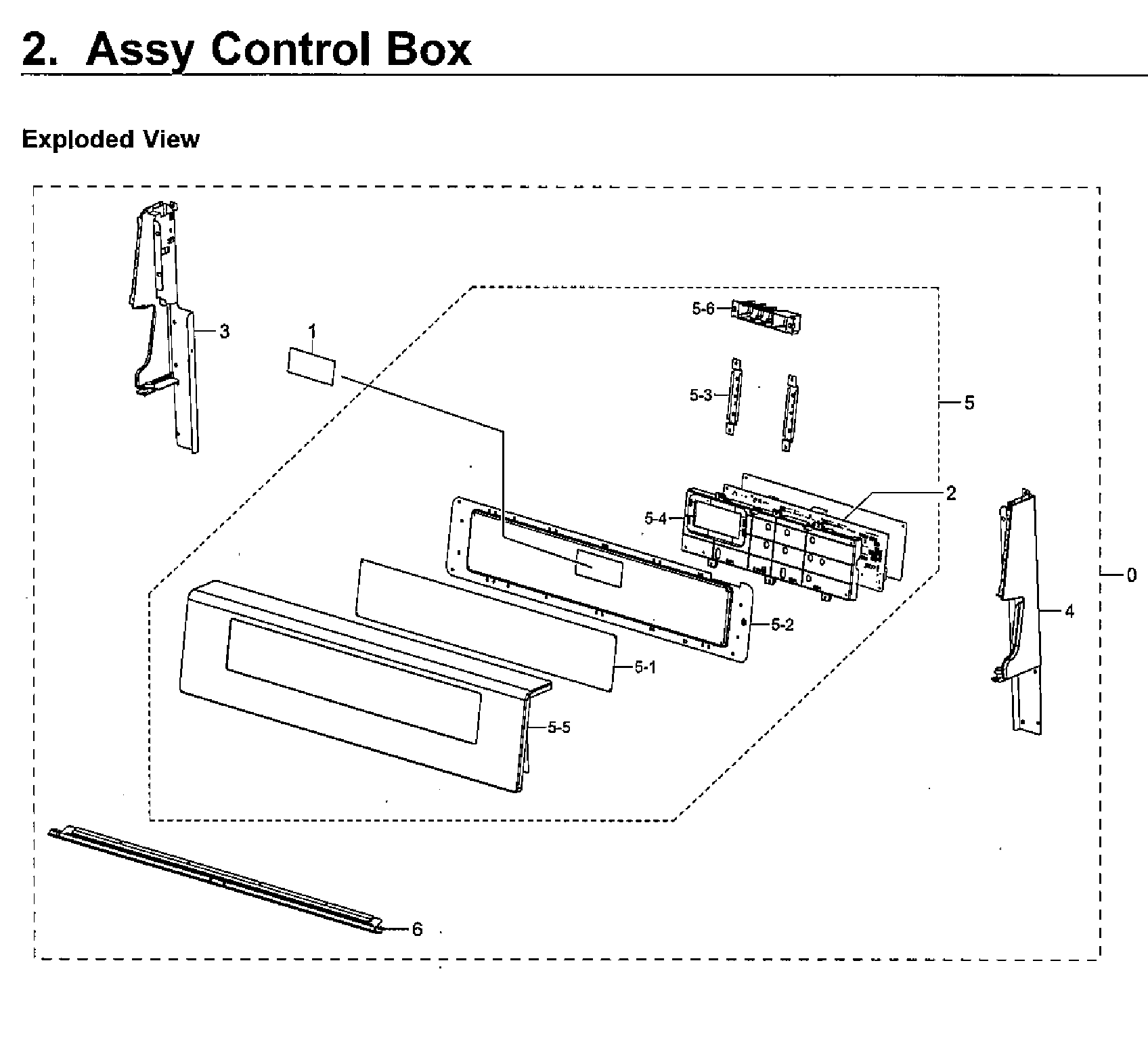 Samsung NX58M6650WG/AA-00 control box diagram
