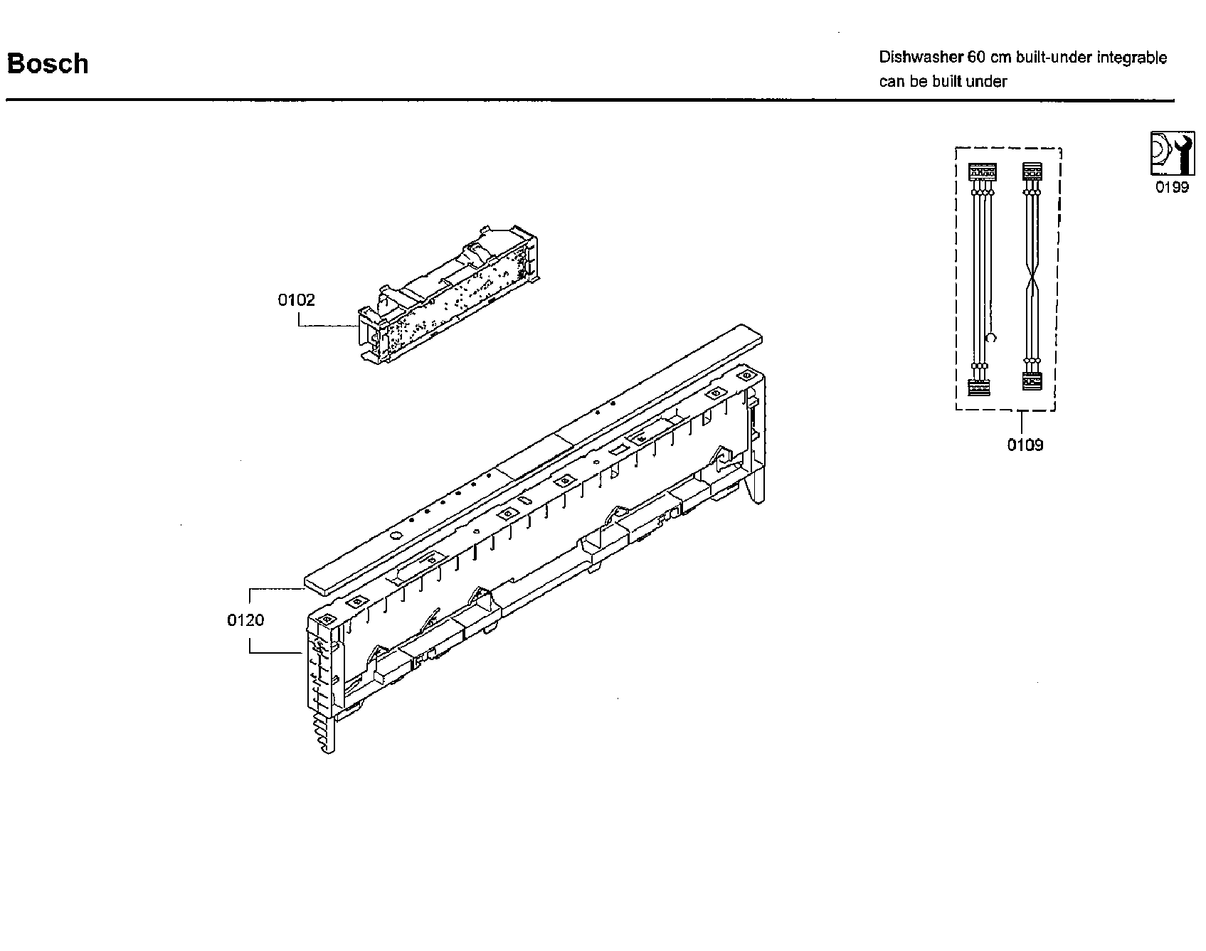 Bosch SHX9PT55UC/86 control panel diagram