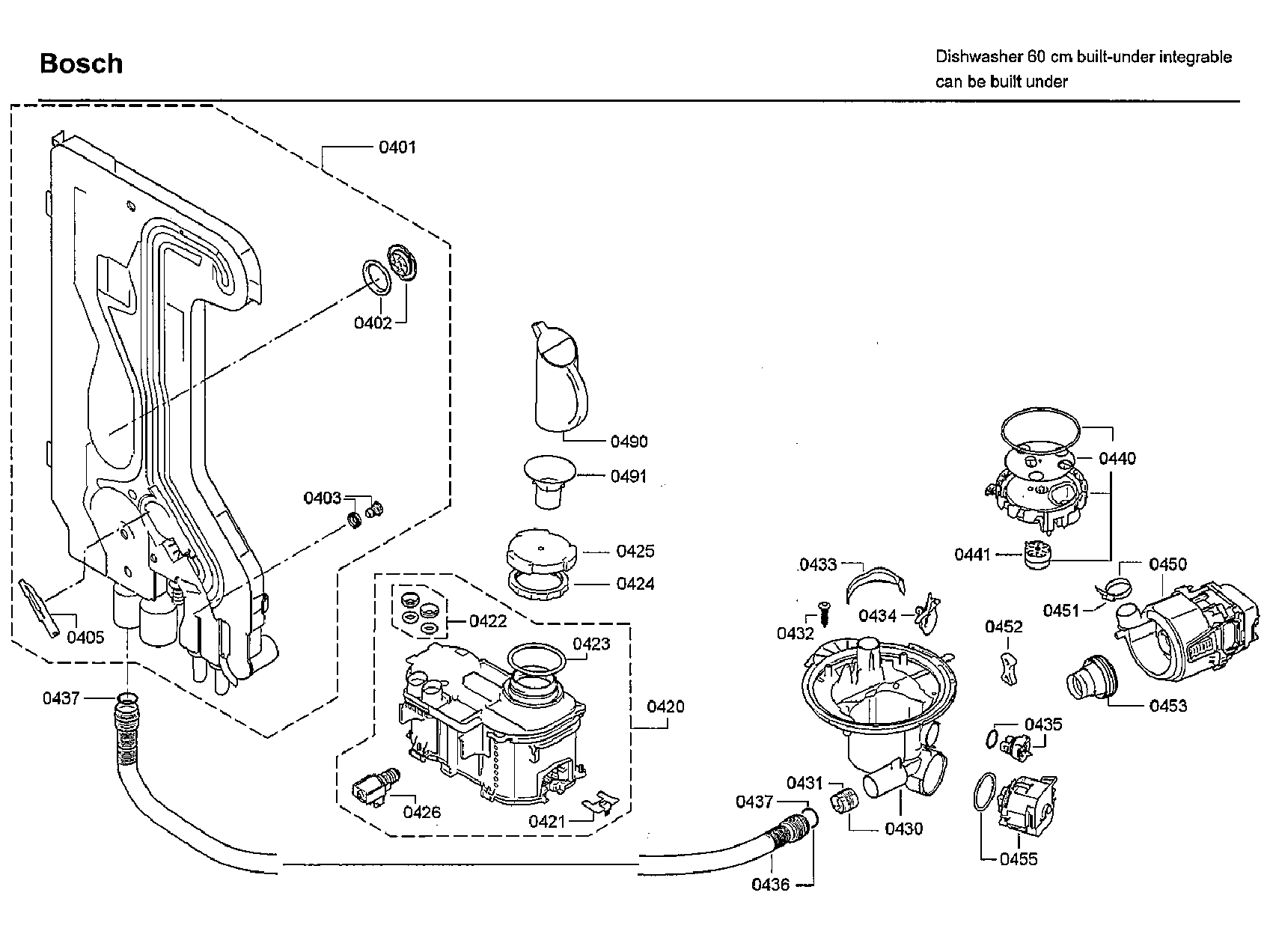 Bosch SHX9PT55UC/86 pump diagram