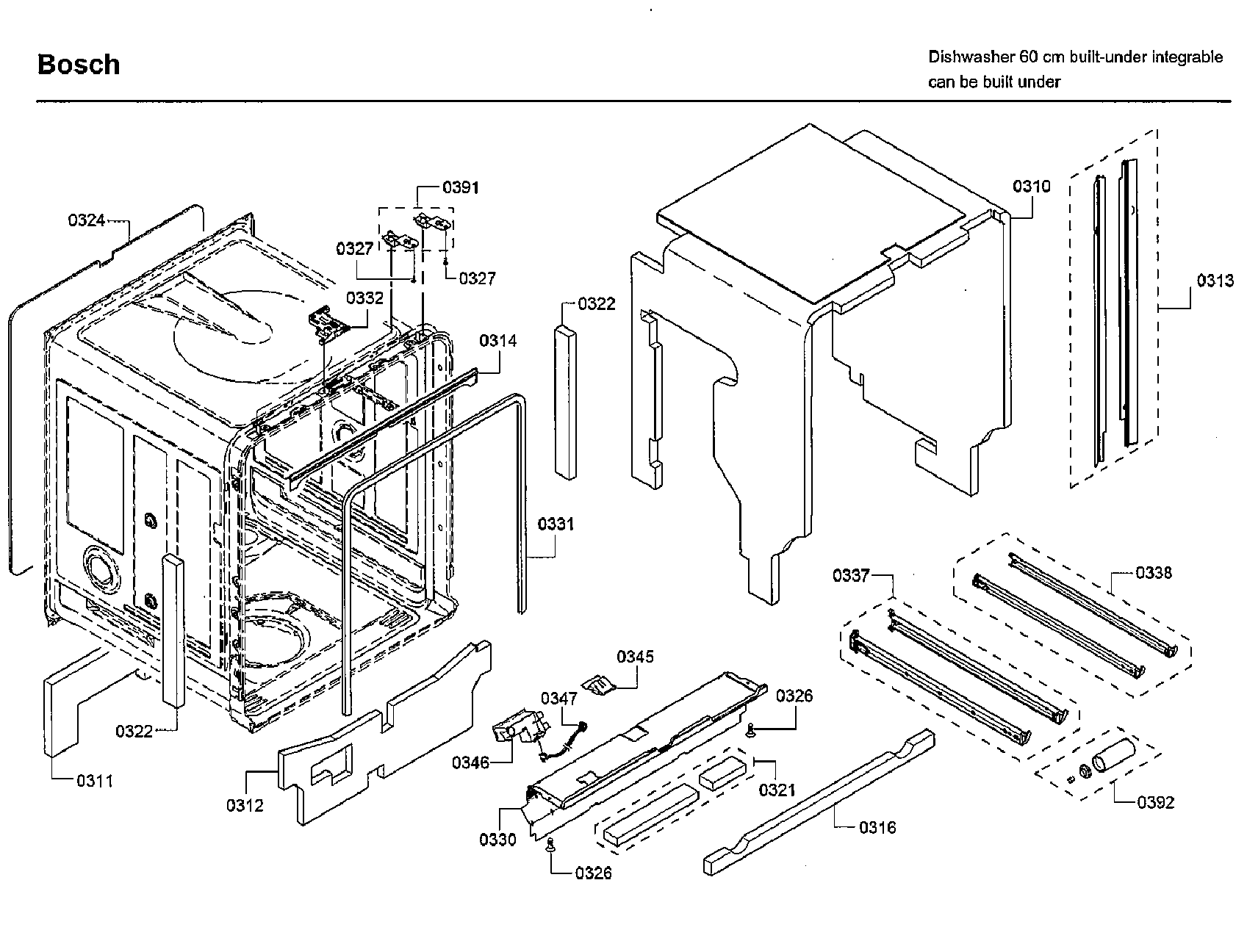 Bosch SHX88PW55N/01 cabinet diagram