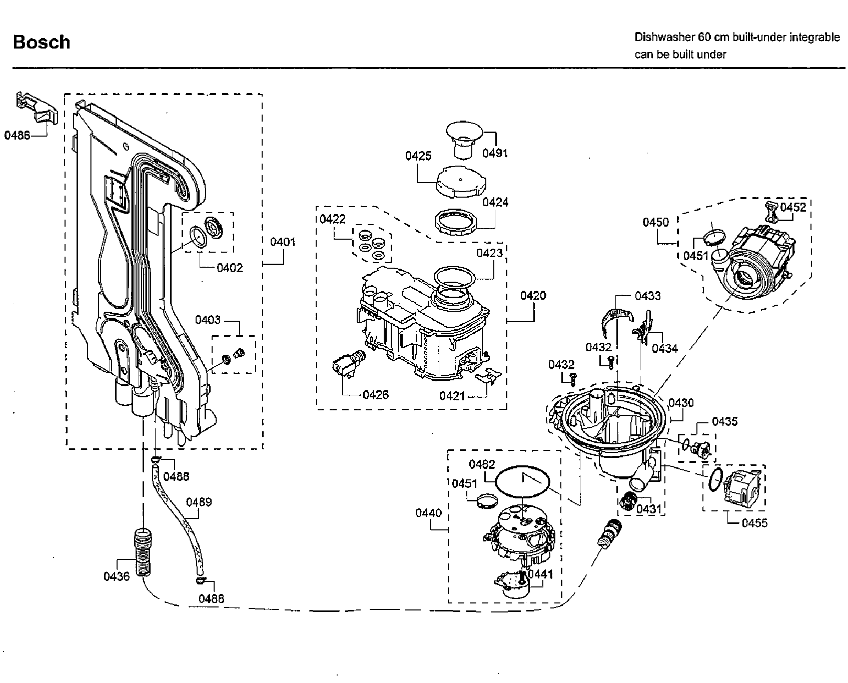Bosch SHX88PW55N/01 pump diagram