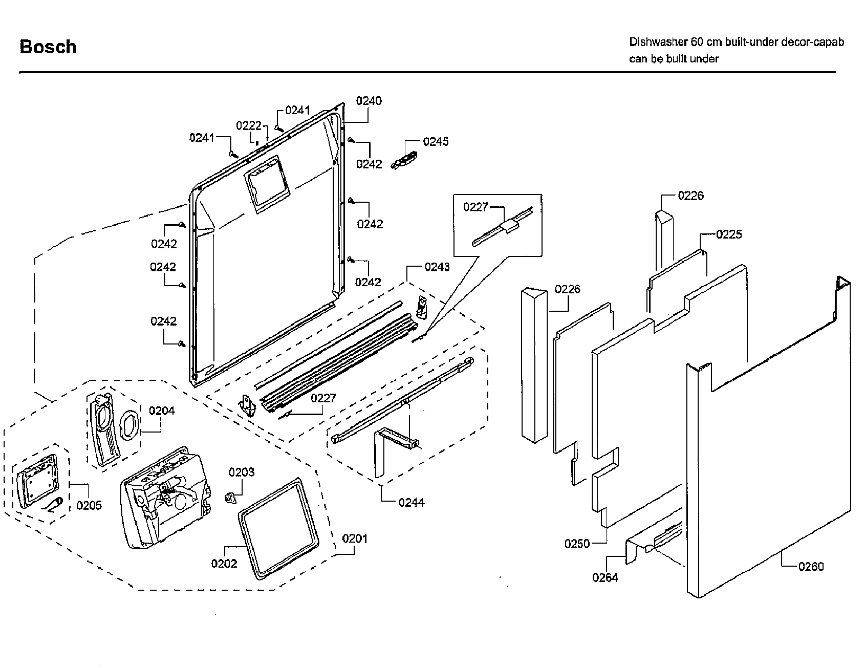 Bosch SHE878WD6N/01 door diagram