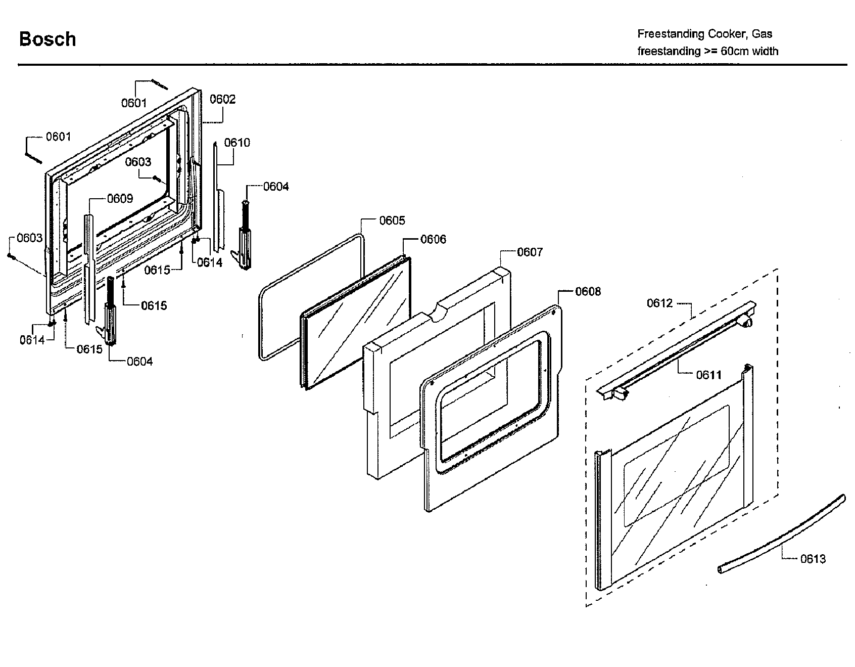 Bosch HGS7132UC/06 door diagram
