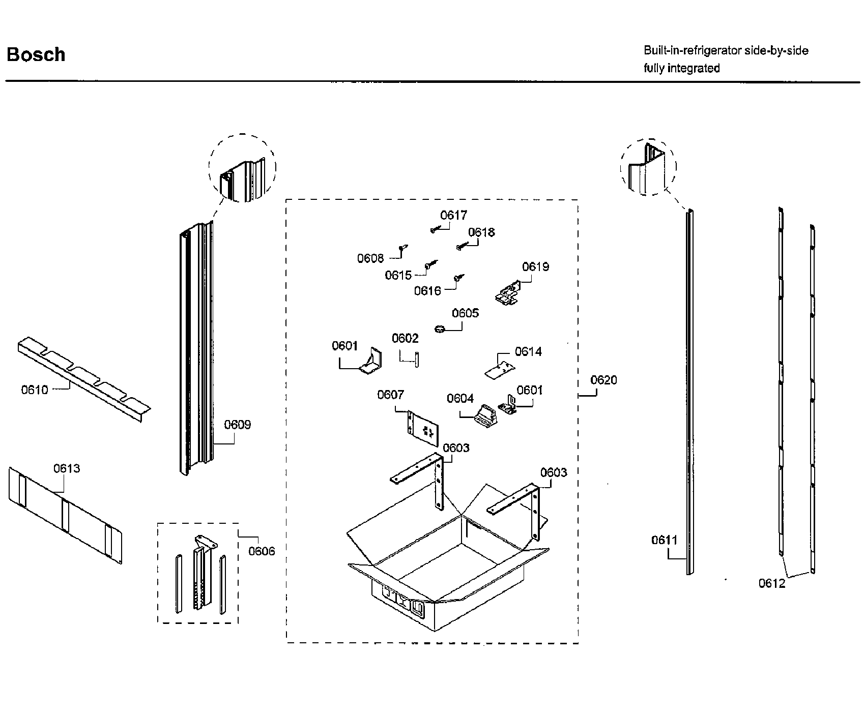 Bosch B30IR800SP/02 mountong diagram