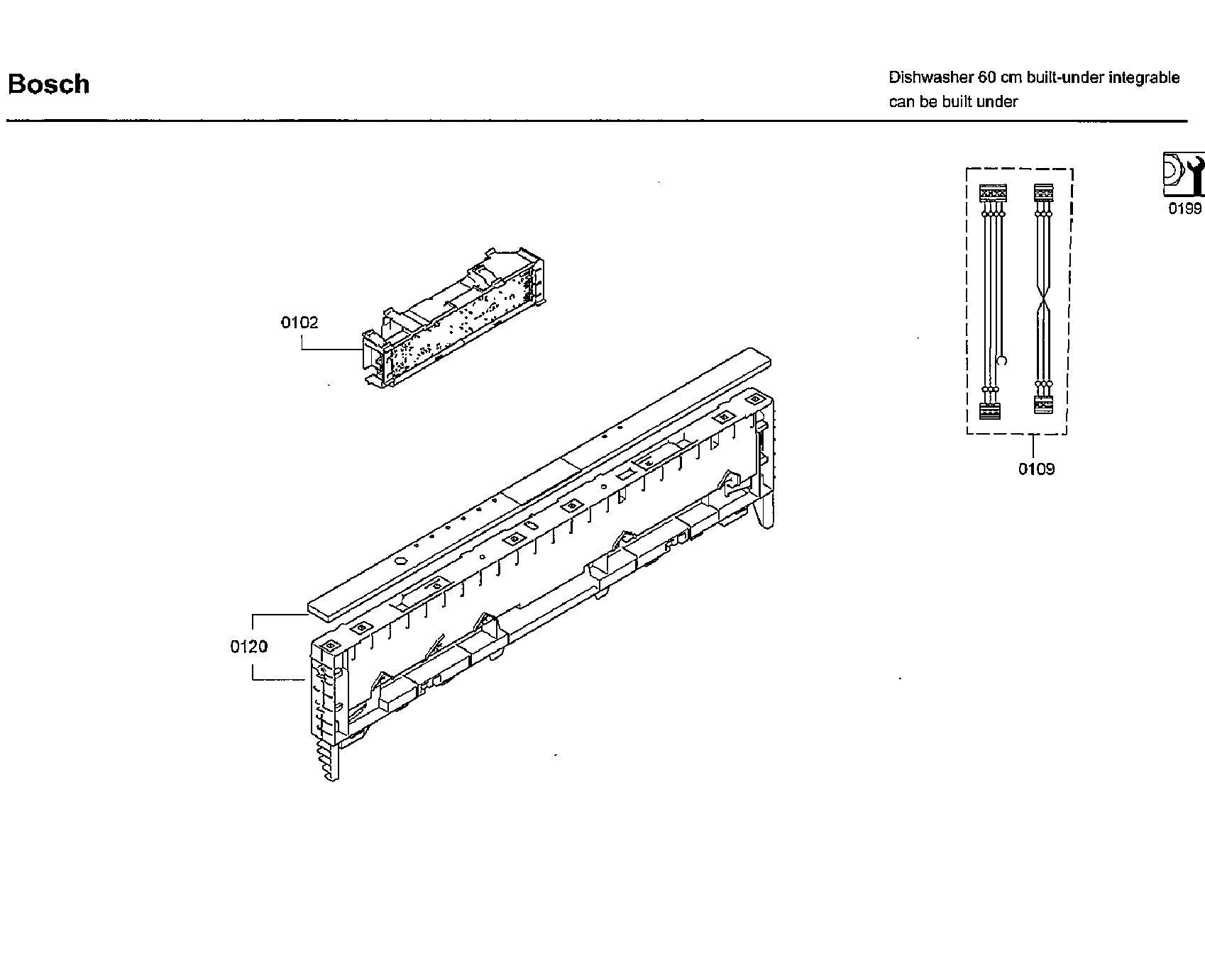 Bosch SHX9PT75UC/82 control panel diagram