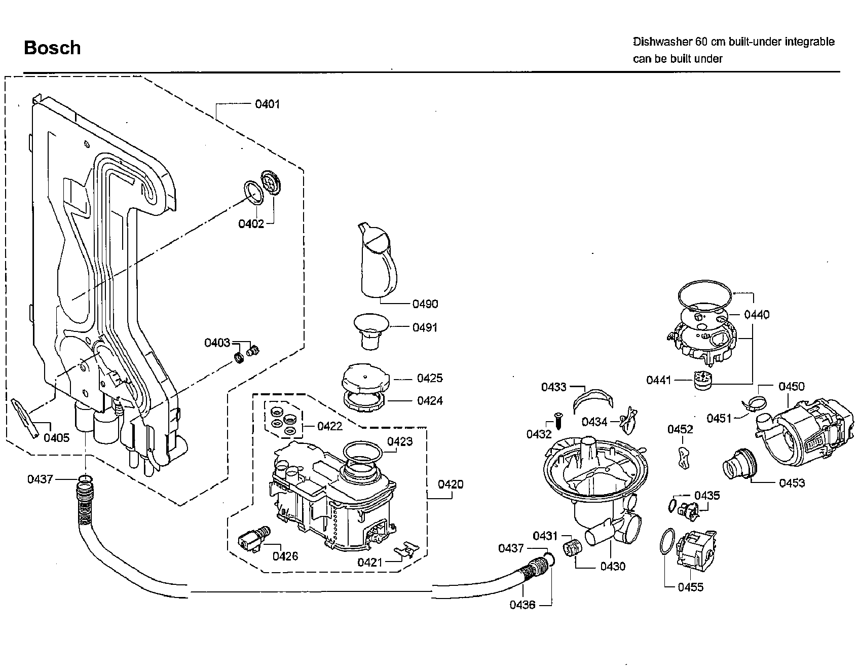 Bosch SHX9PT75UC/82 pump diagram
