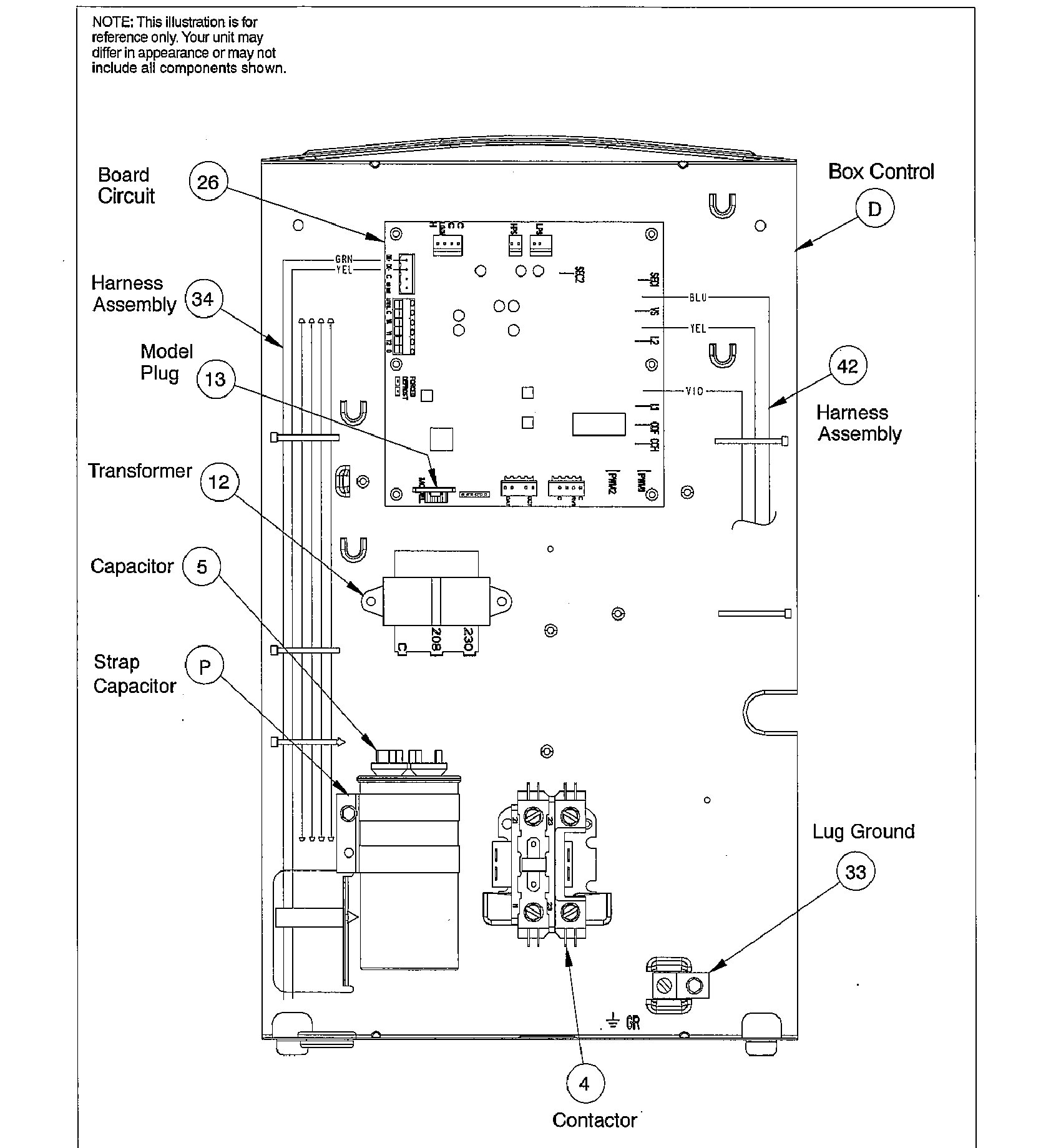 ICP TCA736GKA200 cabinet diagram