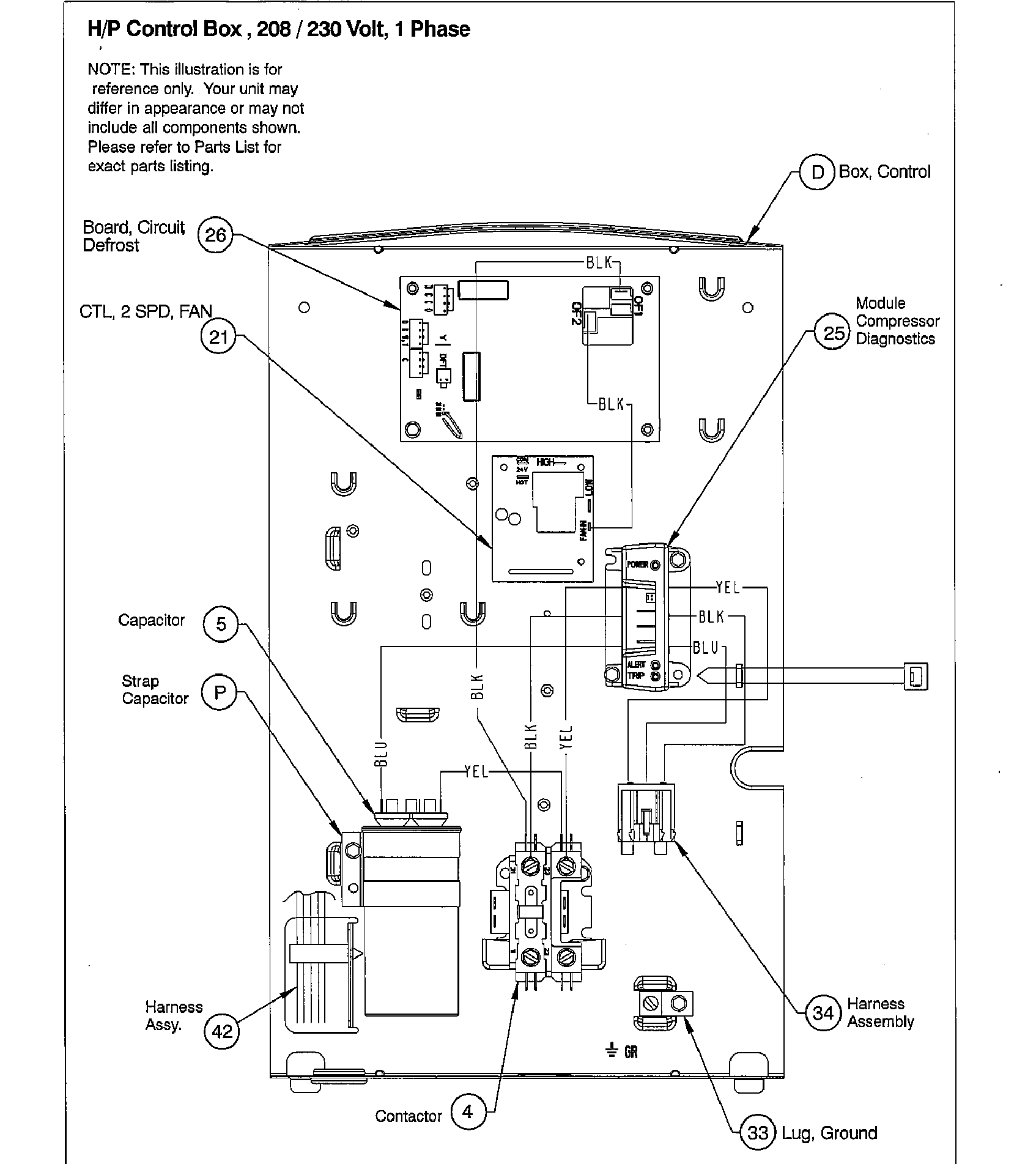 ICP CXH530GKA100 control panel diagram